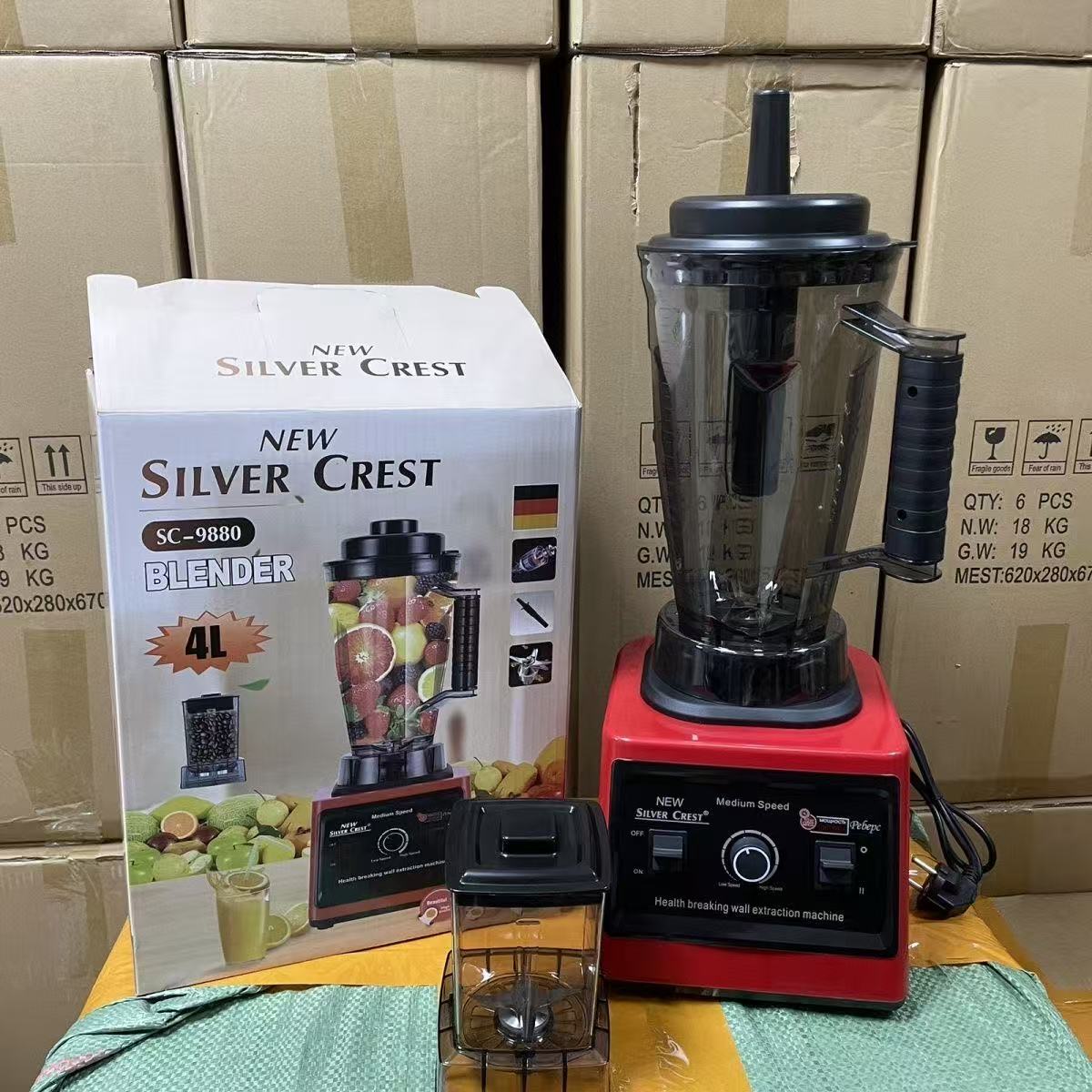 4L high-speed blender with double cups and large capacity (for home use)