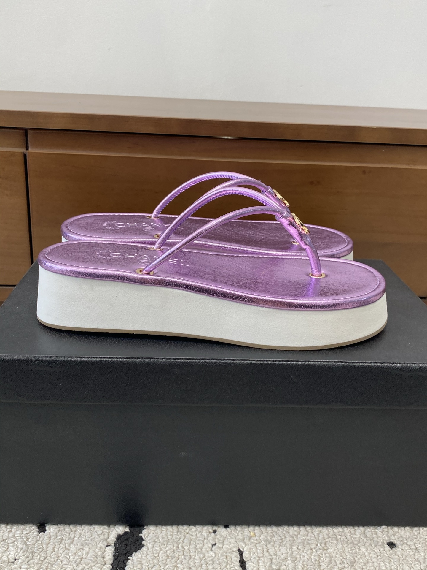 [TOP] CHANEL Slippers - Purple - 711 Luxury
