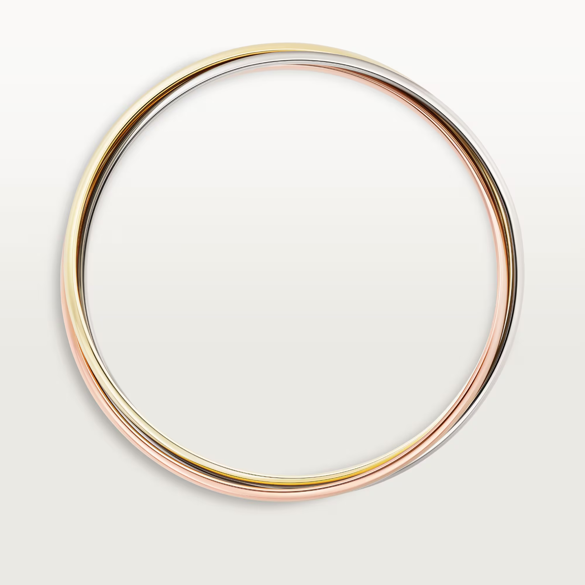 Carty Three Circles Bracelet, Three Tone, Classic Model