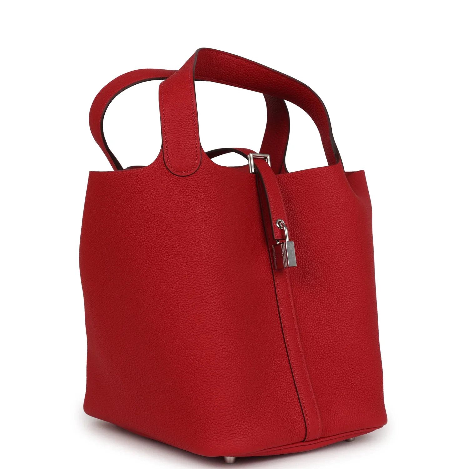Hermes Picotin Lock  Rouge Piment Maurice Palladium Hardware