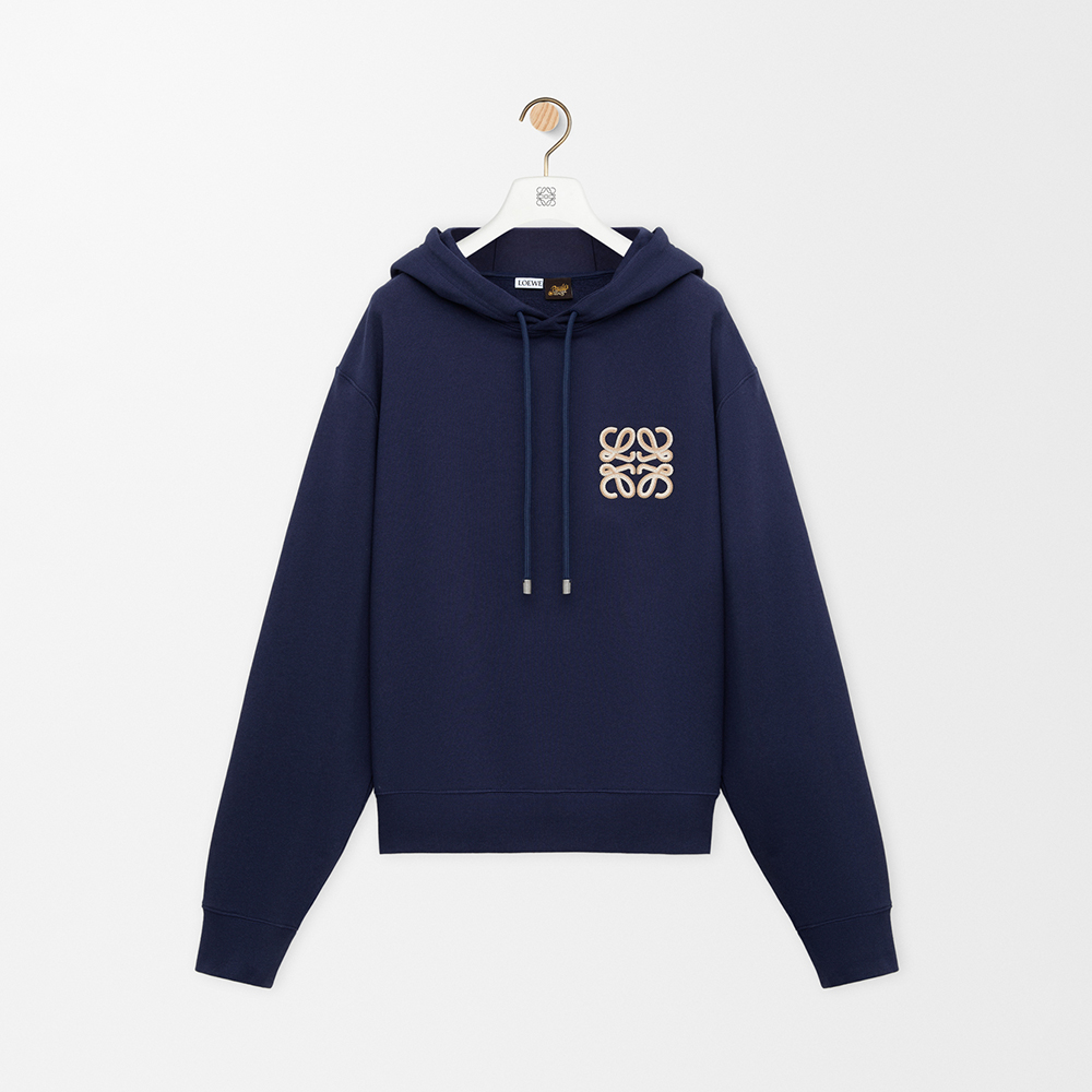 Loewe blue Clothing LOEWE Hoodie in Cotton Blue #393871 | Nigo Office