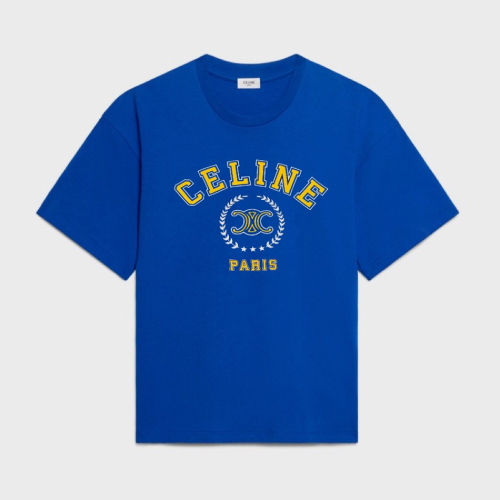 CELINE 70S CELINE T-SHIRT IN COTTON JERSEY#388195