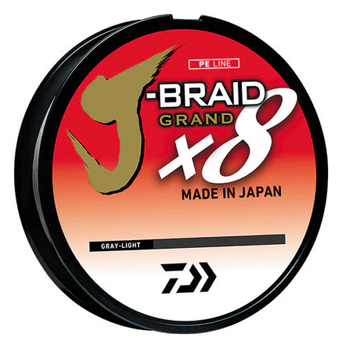 Daiwa J-Braid Grand x8 Gray Light Braided Line