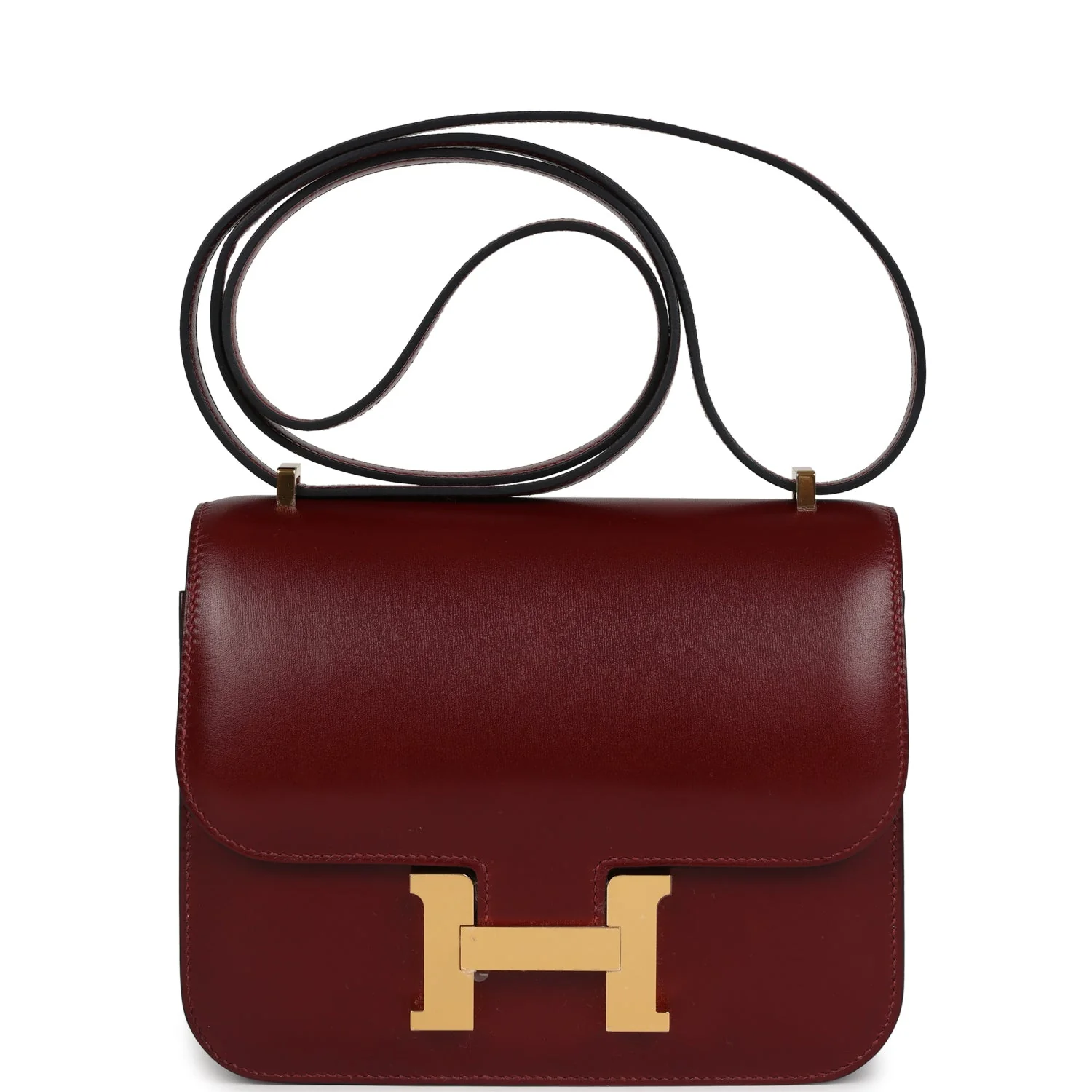 Hermes Constance  Rouge H Box Gold Hardware