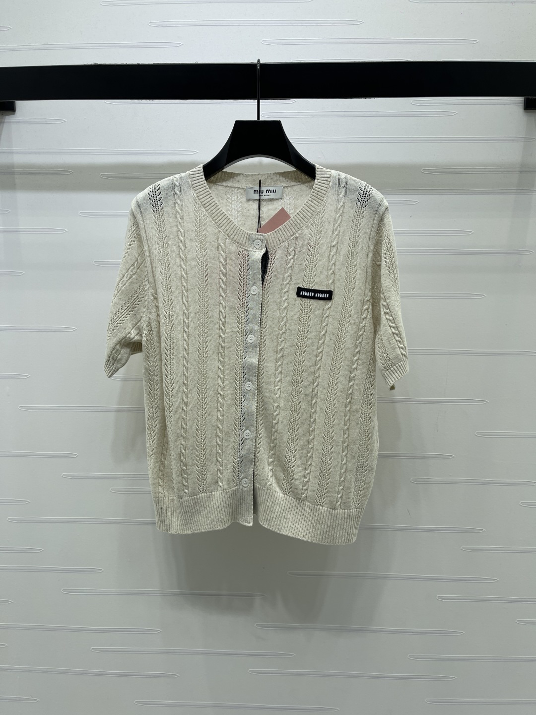 [TOP] Miu Miu Knit Top - Beige - 711 Luxury