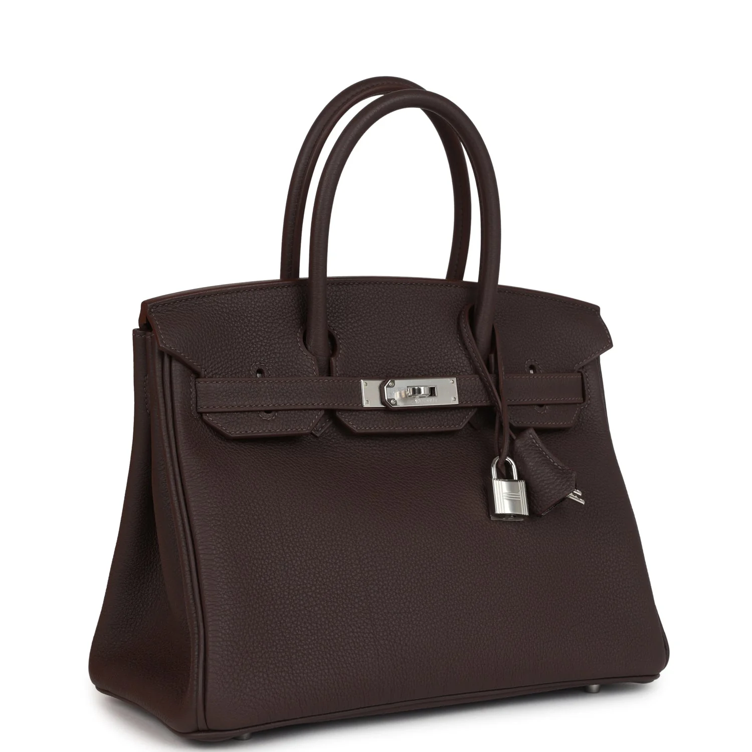 Hermes BirkinChocolat Togo Palladium Hardware