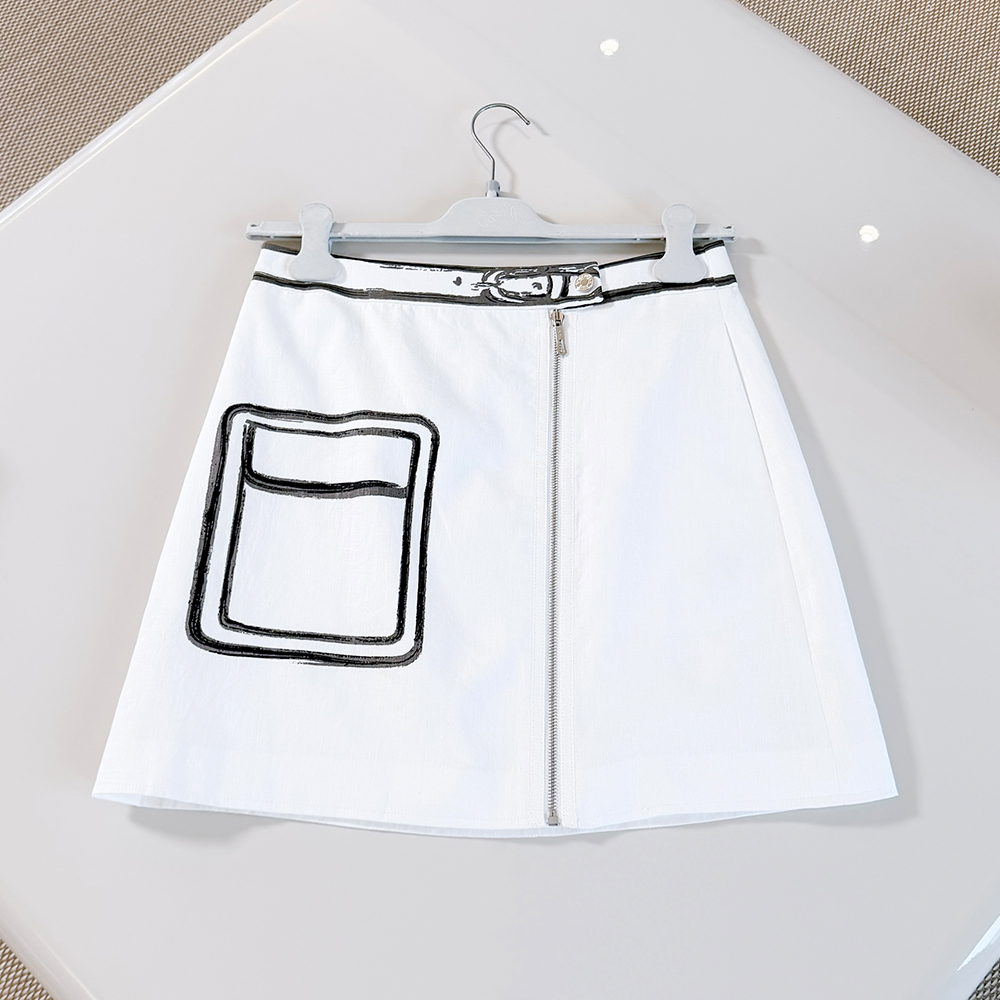 Hermès Hand Drawn Style Skirt #387968