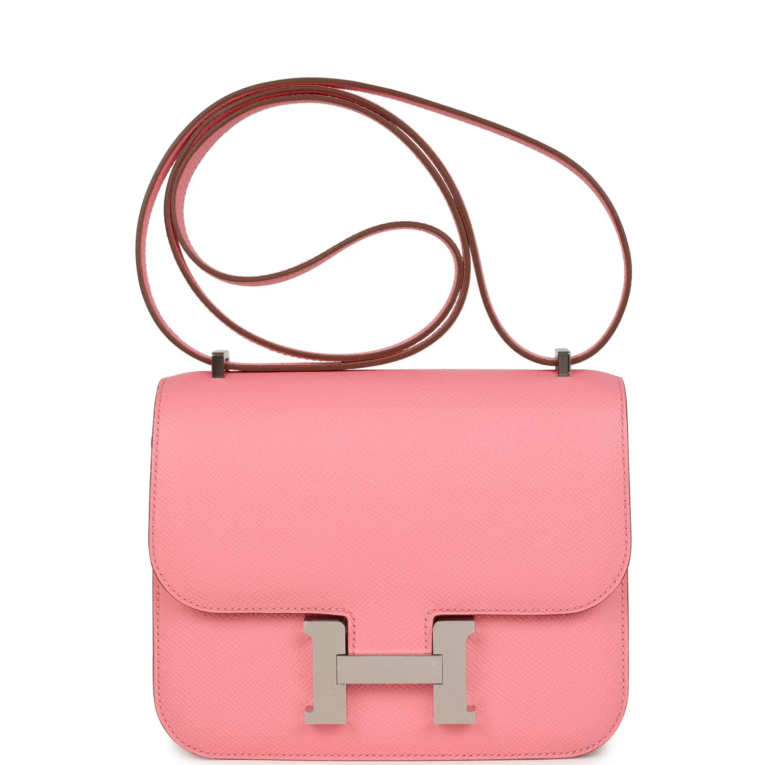 Hermes Constance Rose Confetti Epsom Palladium Hardware