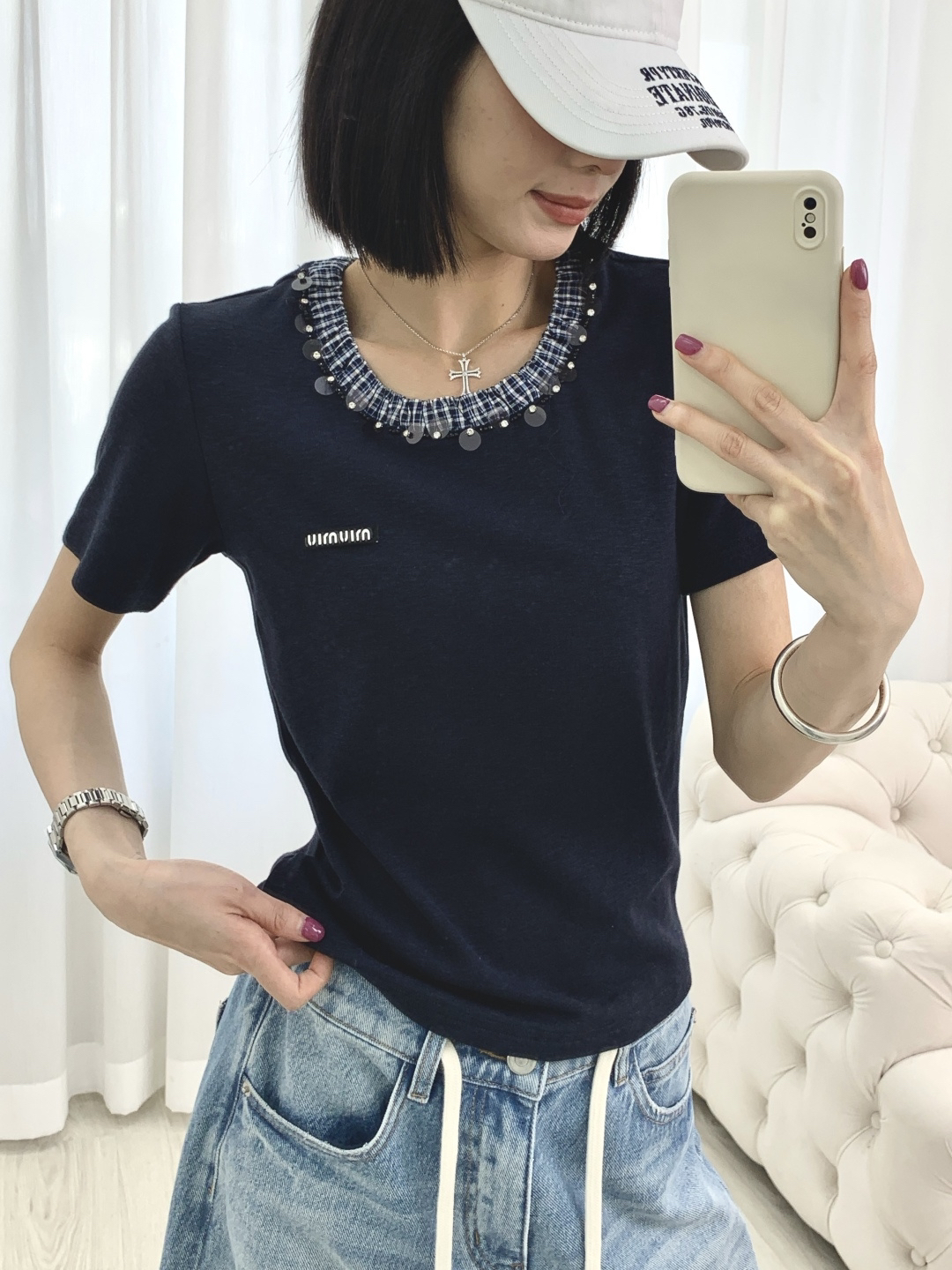 [TOP] Miu Miu  T-shirt - Blue