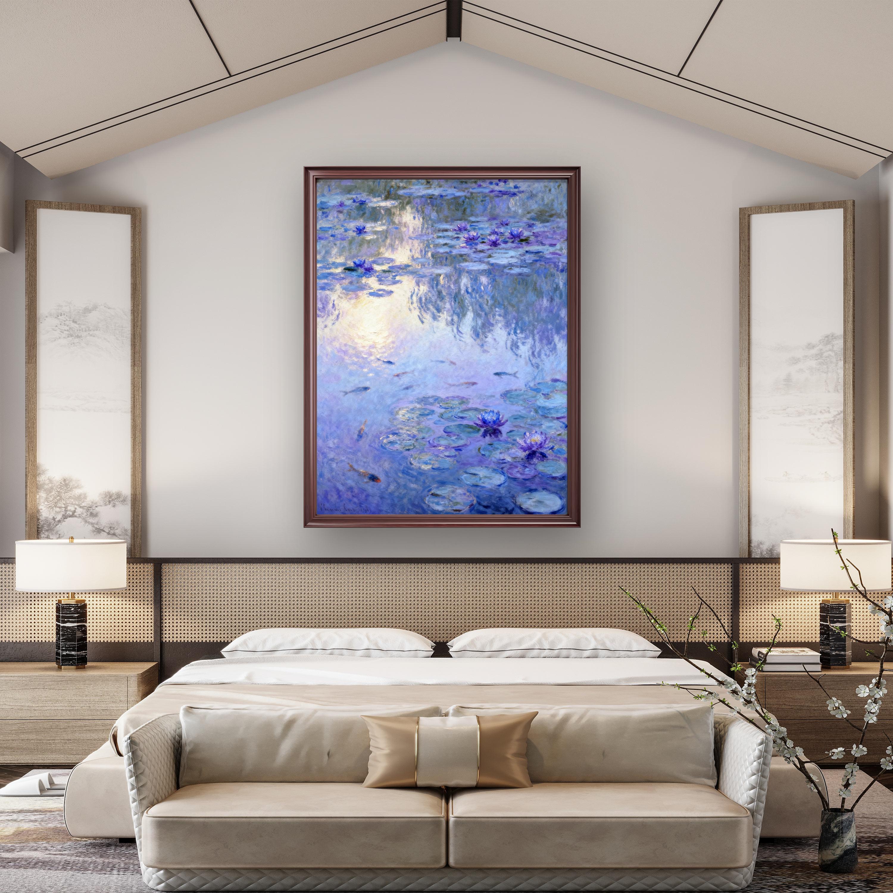 Water and Flowers Reflecting Each Other