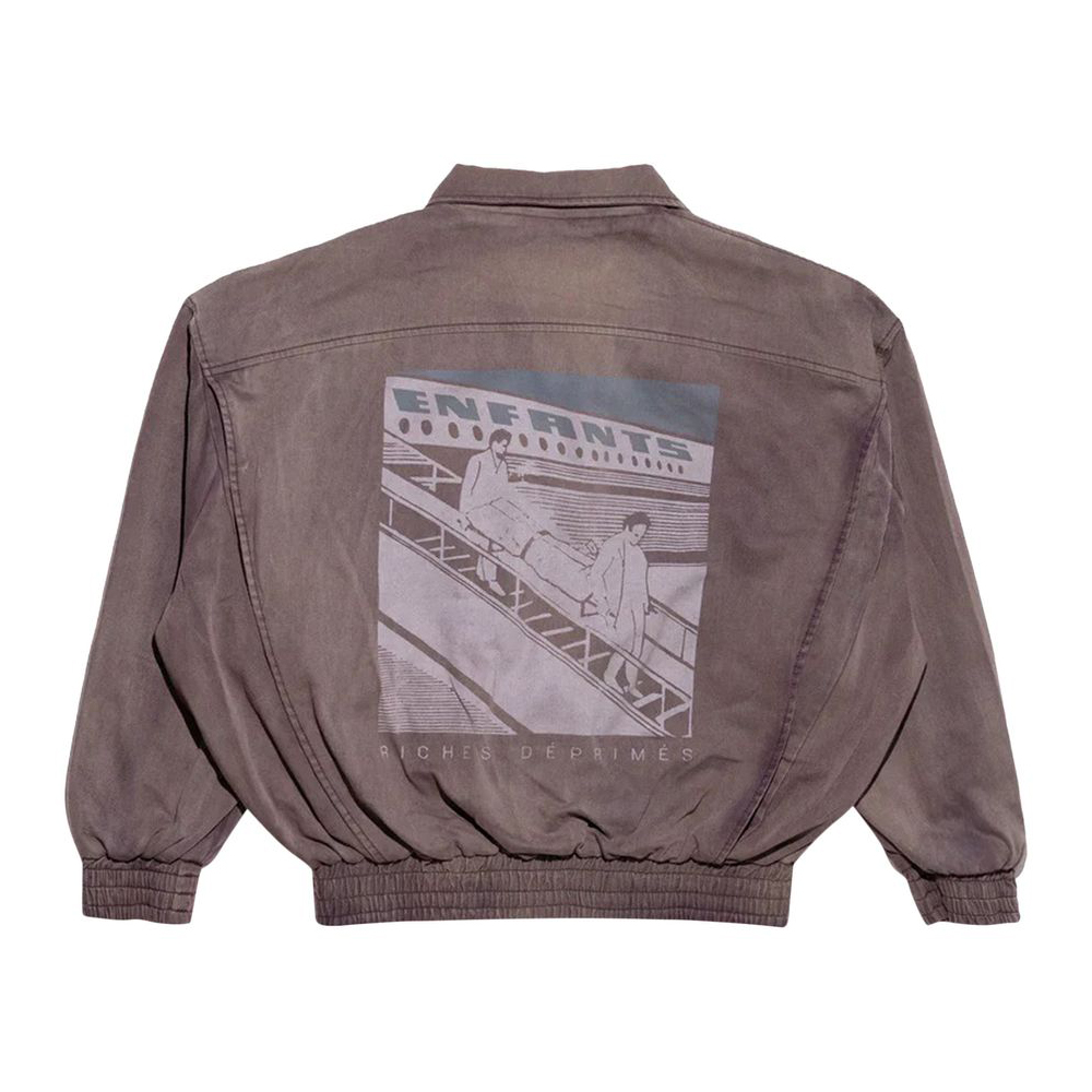Designer black Clothing Enfants Riches Déprimés Death In Flight Zip Jacket Sun Faded Black#321080 | Nigo Office