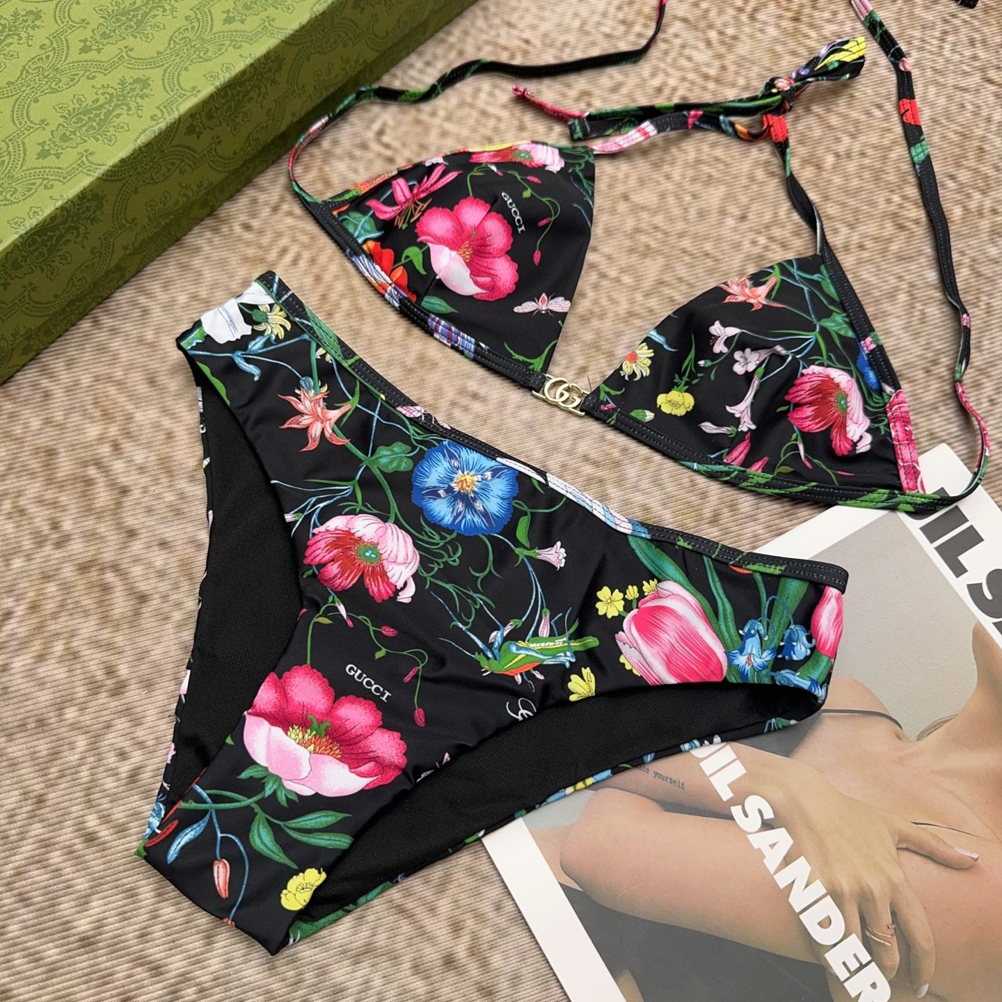 [TOP] GUCCI Bikini Swimsuit - Black - 711 Luxury