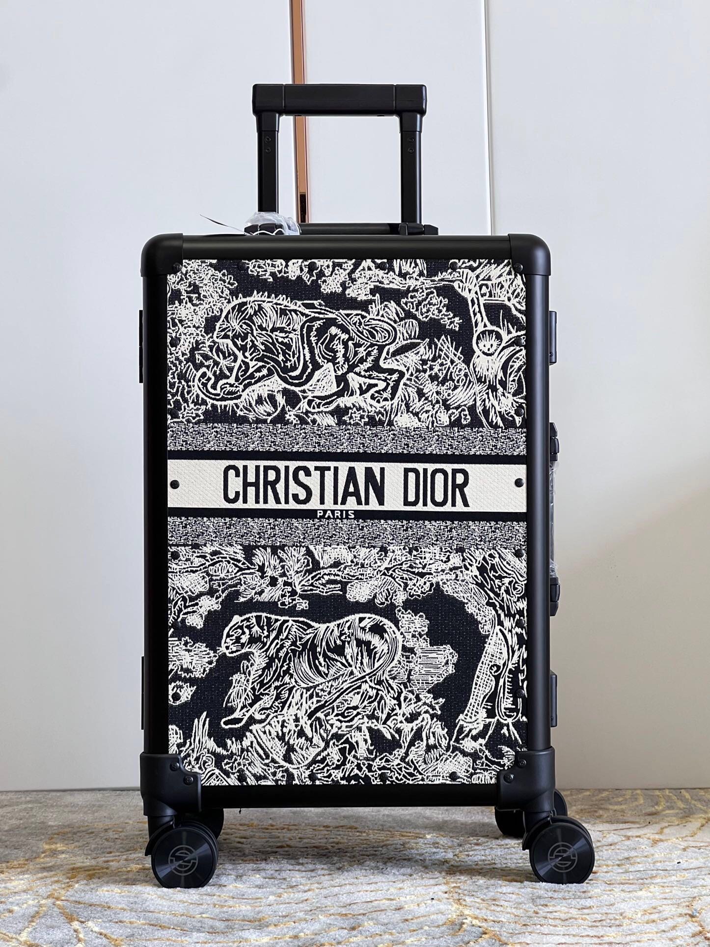 [TOP] Christian Dior Horizon Luggage Box 34-20-55cm - Black - 711 Luxury