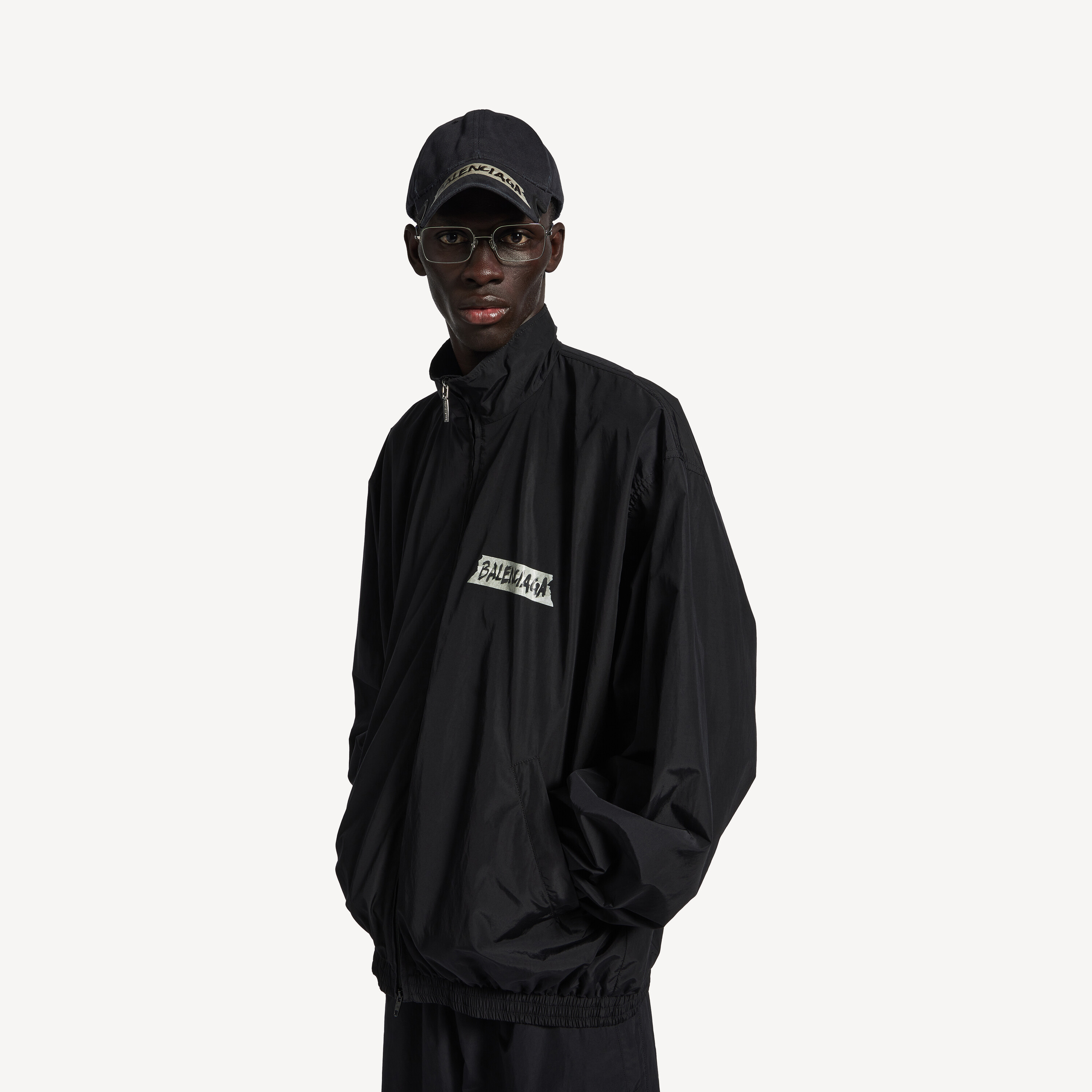 Balenciaga Clothing Balenciaga Masking Tape Tracksuit Jacket Medium Fit #396736 View 2 | Nigo Office