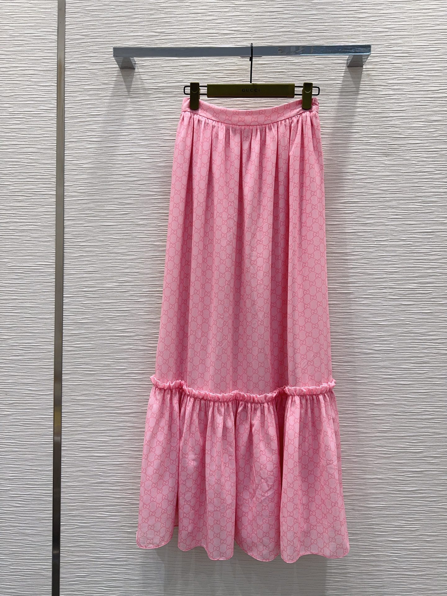 [TOP] GUCCI Shirt + Skirt Set - Pink