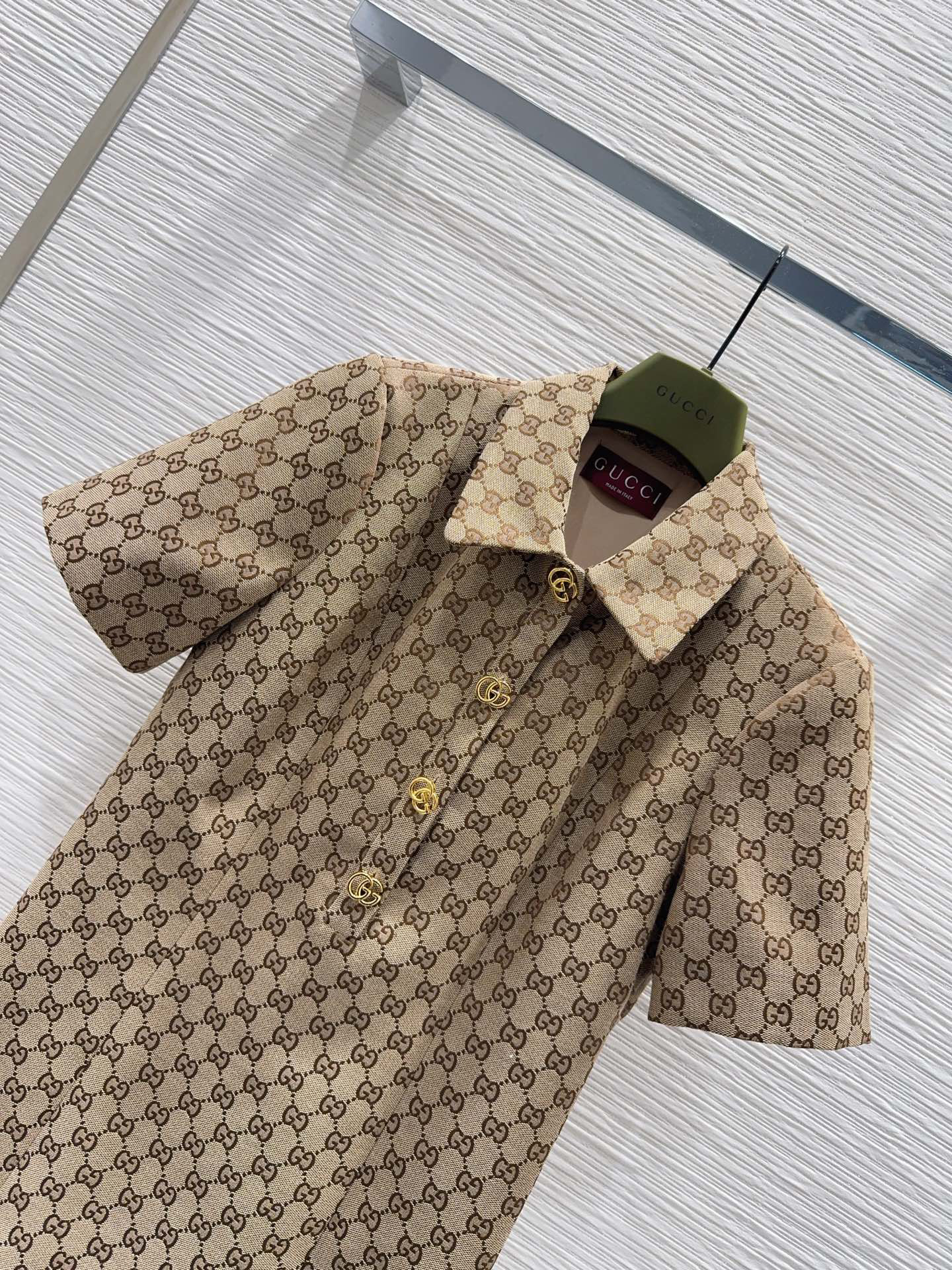[TOP] GUCCI Jacquard Dress -Brown