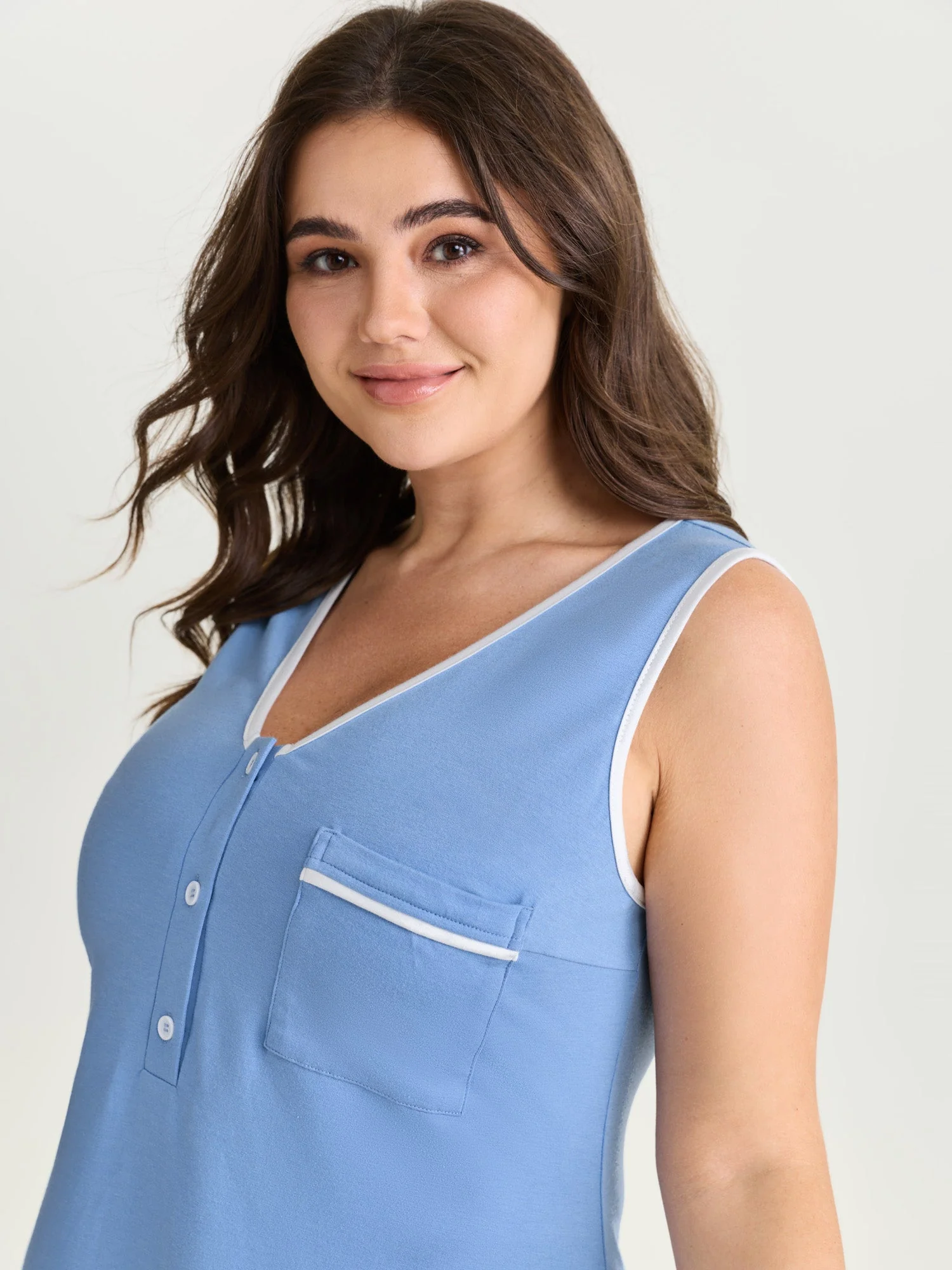 Supersoft Color Contrast Lounge Dress