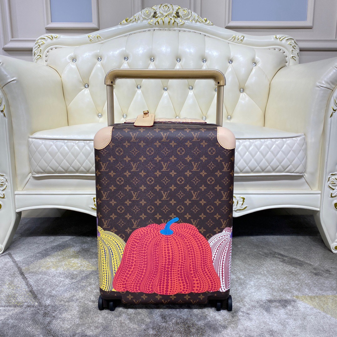 [TOP] Louis Vuitton LV Rolling Luggage Horizon 38.0 x 55.0 x 21.0 cm - Brown - 711 Luxury