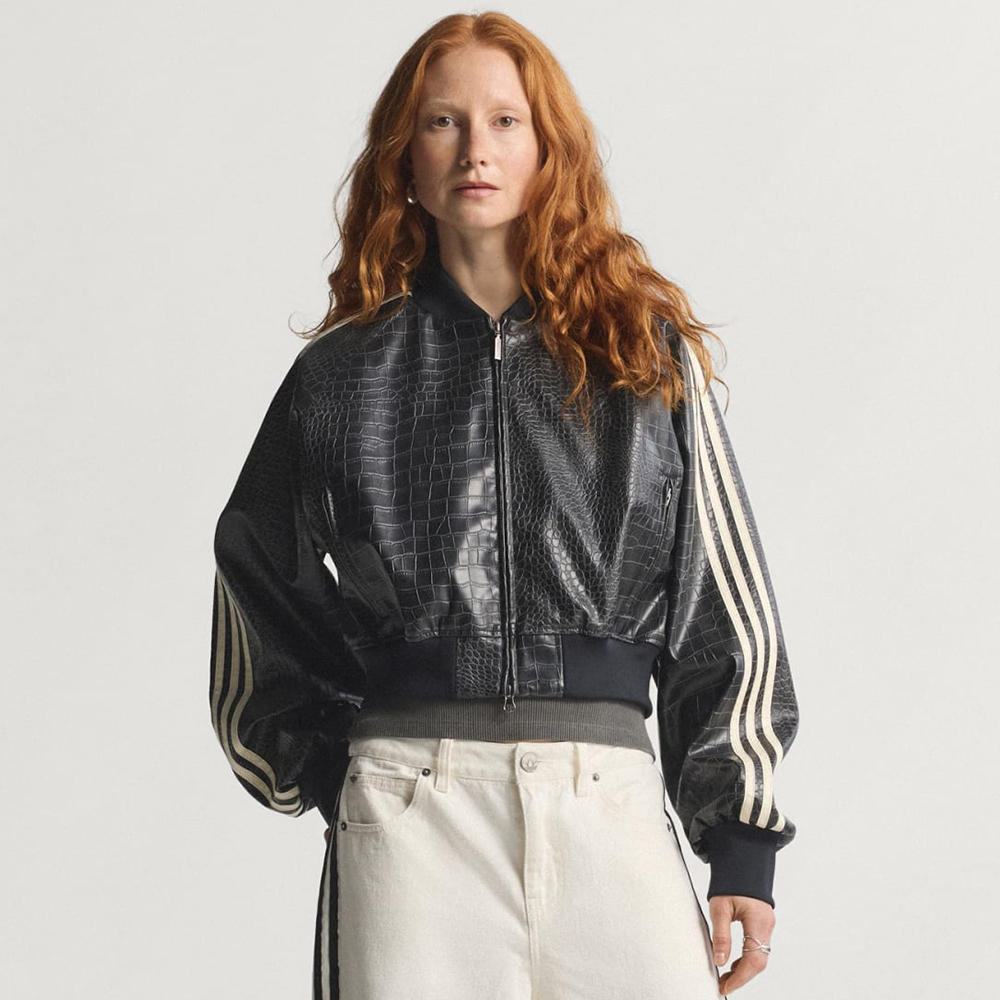 Adidas SST Pleather Jacket Black #379288
