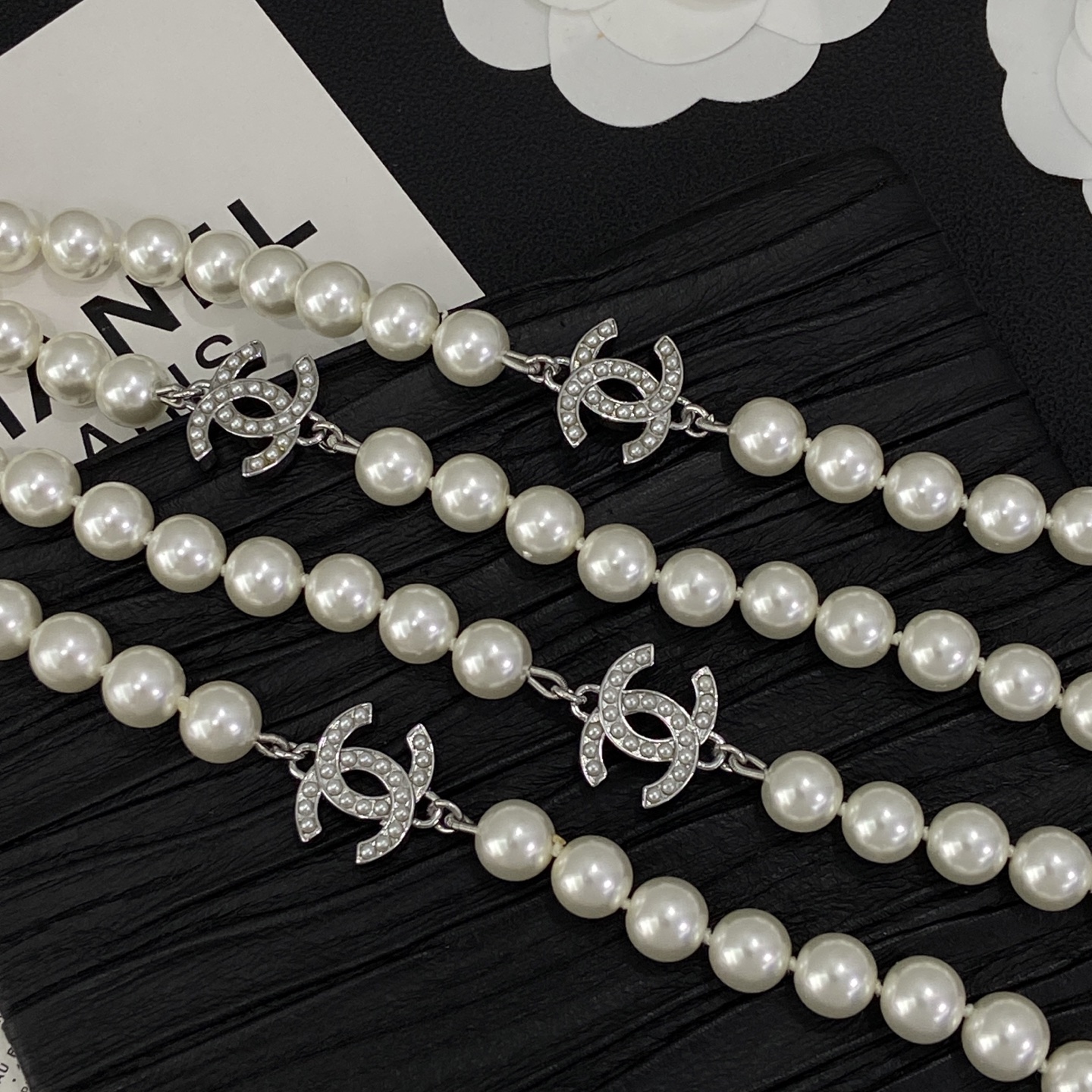 [TOP] CHANEL Long Necklace - Sliver - 711 Luxury