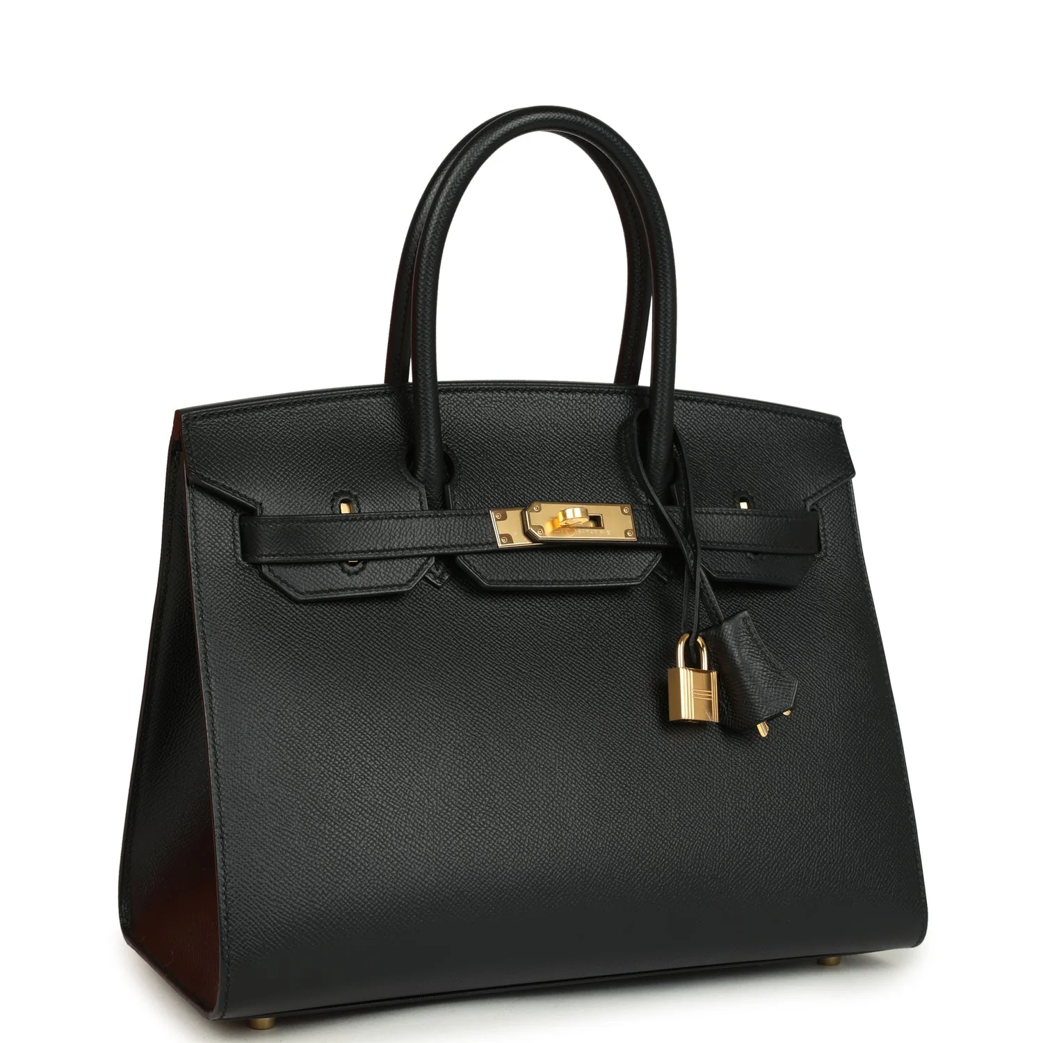 Hermes Birkin SellierBlack Epsom Gold Hardware
