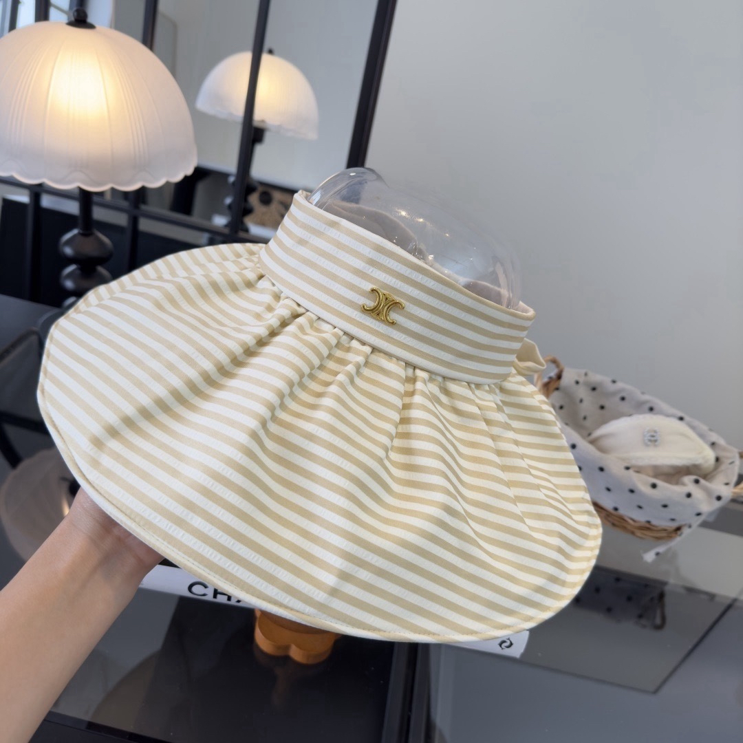 [TOP] CELINE  Open-brim Hat - Beige - 711 Luxury