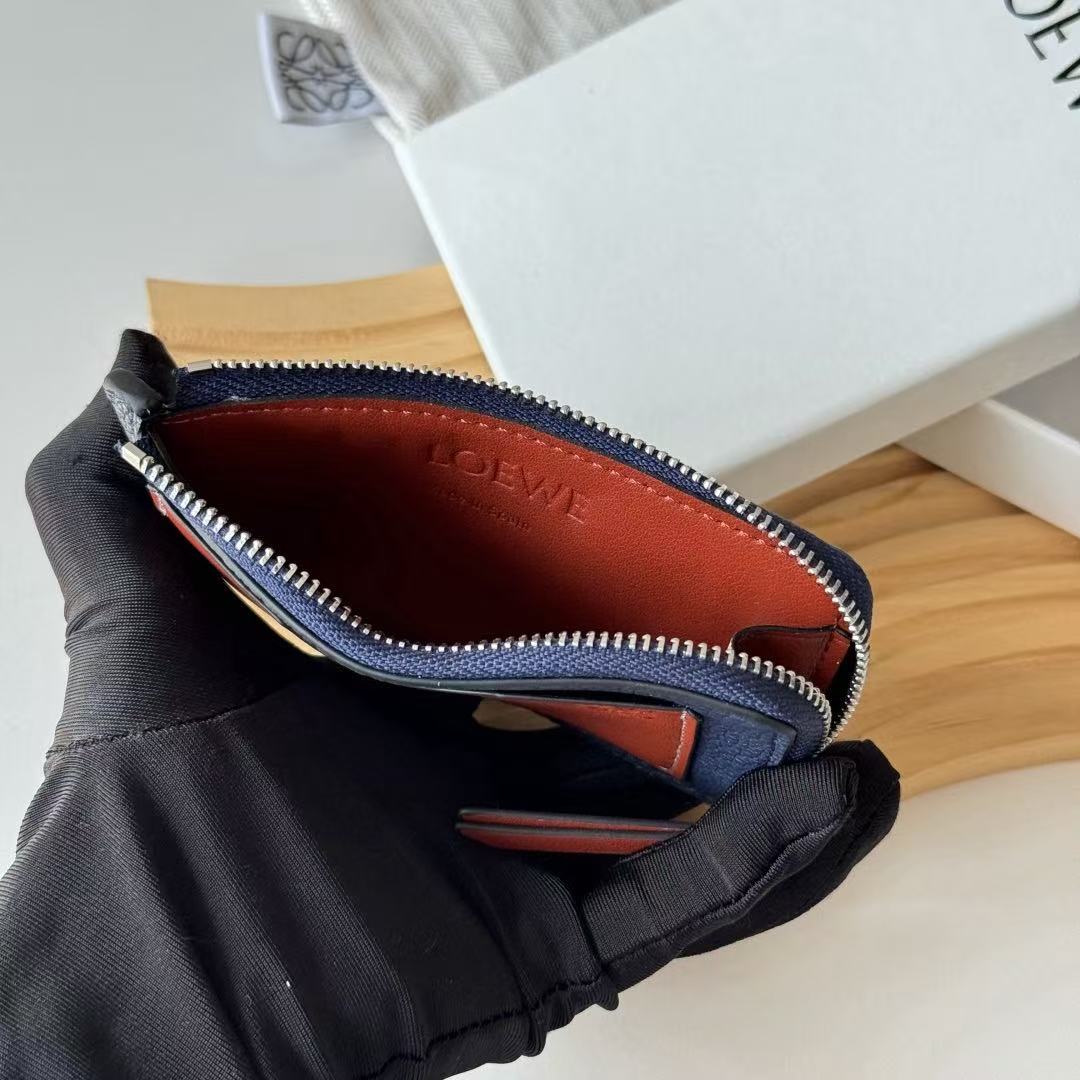 [TOP] LOEWE Card Holder 13*7.5cm - Blue - 711 Luxury