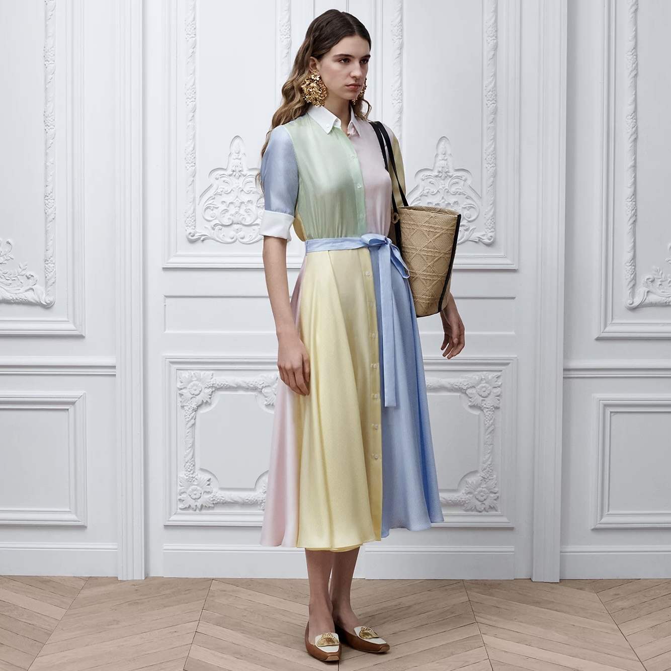 Dior Color Block Silk Dress #382185