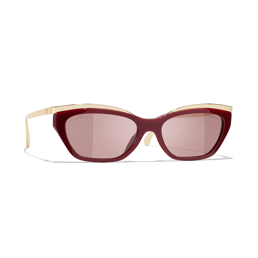 Chanel Sunglasses CHANEL Sunglasses Cat-eye Sunglasses Acetate Metal #396061 | Nigo Office
