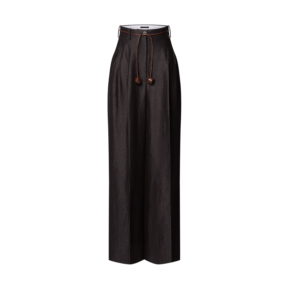 Louis Vuitton Clothing LOUIS VUITTON Cord Belt Tailored Pants #390297 | Nigo Office
