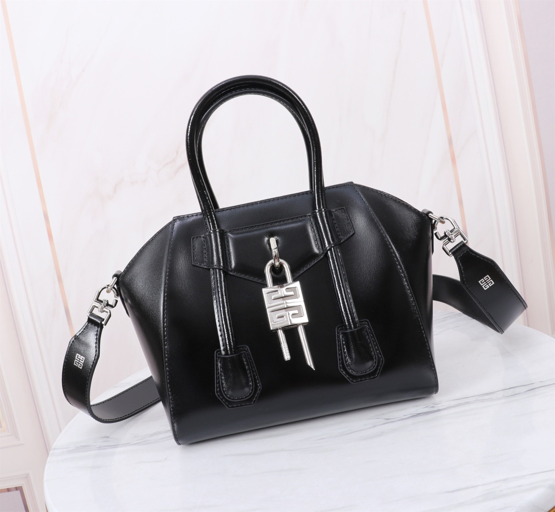 [TOP] GIVENCHY Antigona Tote Bag 23*27*13CM - Black - 711 Luxury