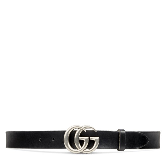 [TOP] GUCCI GG Belt Cowhide - Black - 711 Luxury
