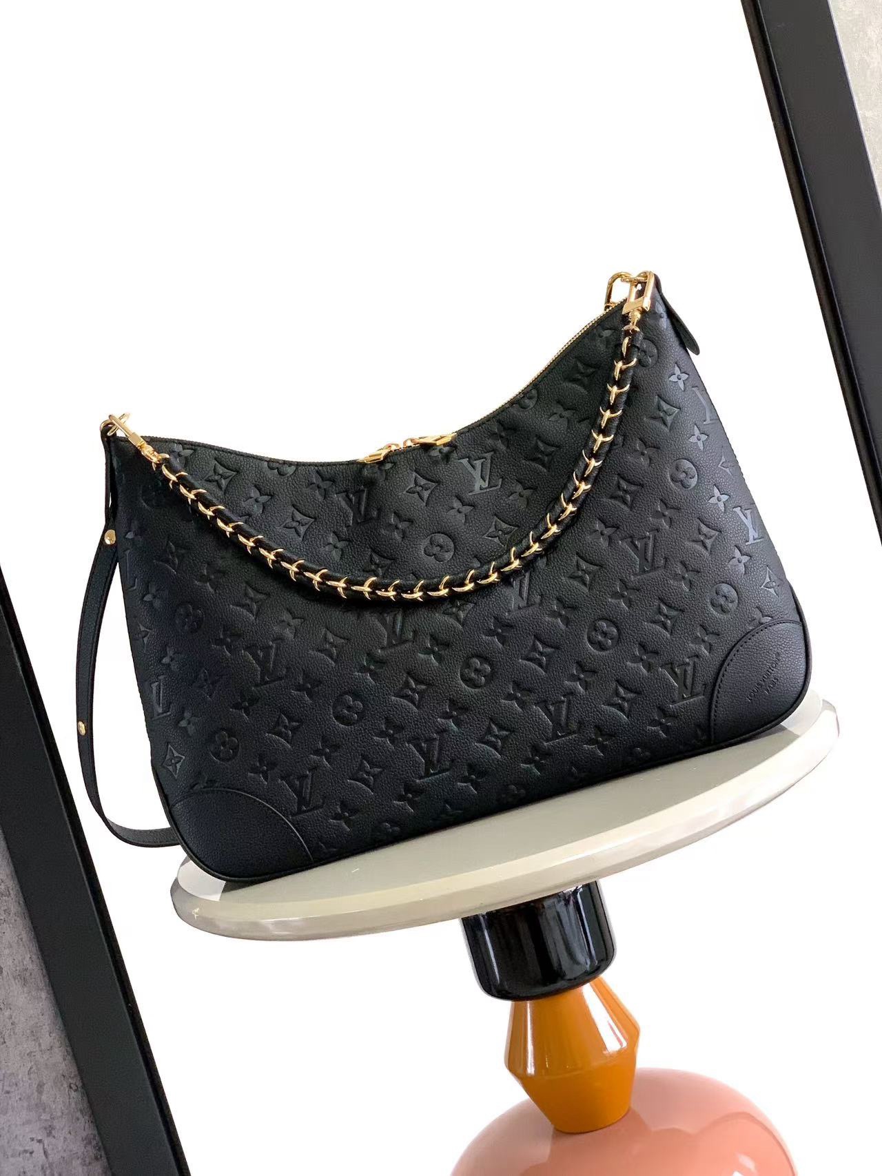 [TOP] Louis Vuitton LV Boulogne Bag GM 40x29x15cm - Black - 711 Luxury