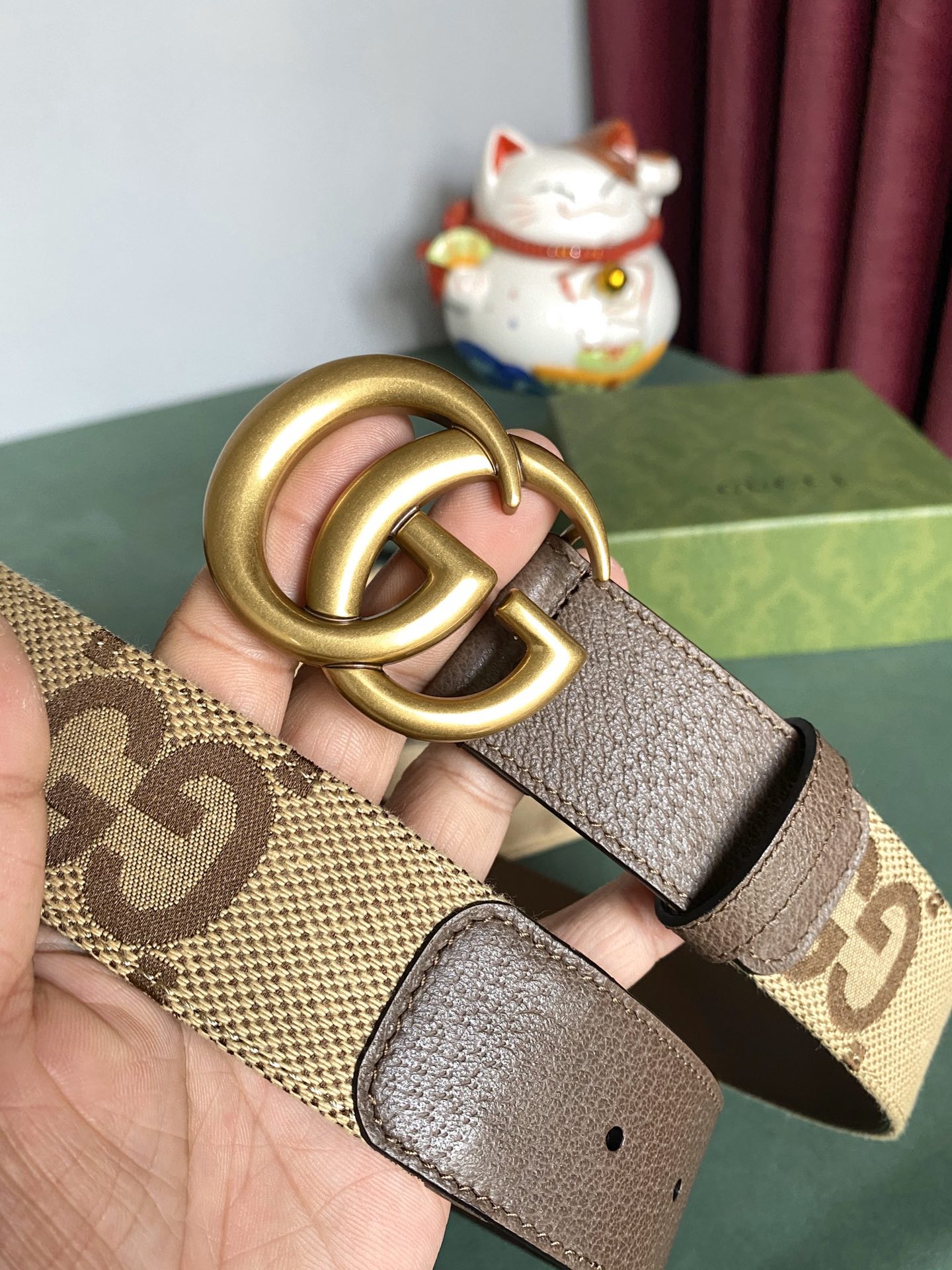 [TOP] GUCCI Belt 4cm - Brown - 711 Luxury