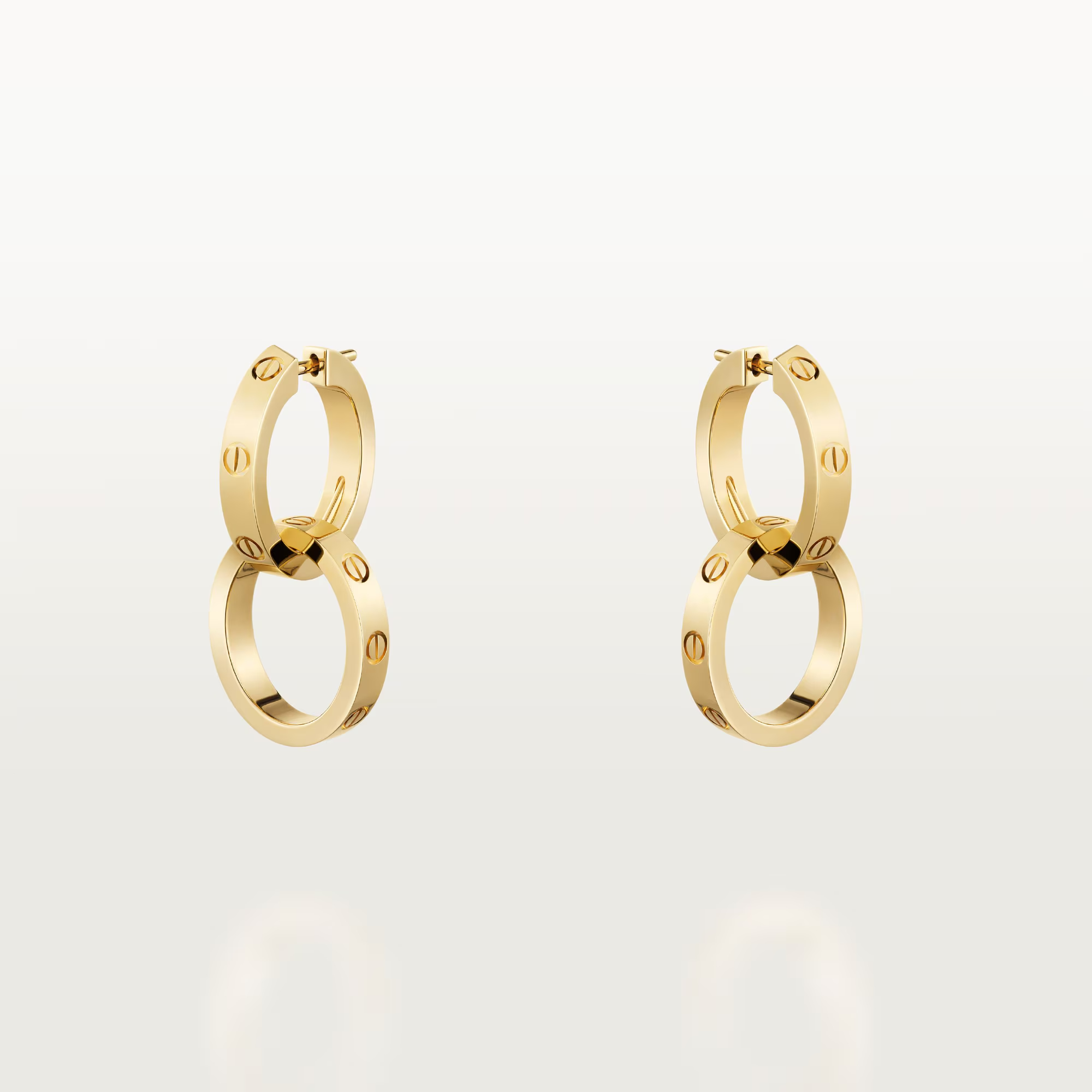 Carty Love Luna Loop Earrings, Yellow Gold, Multiwear