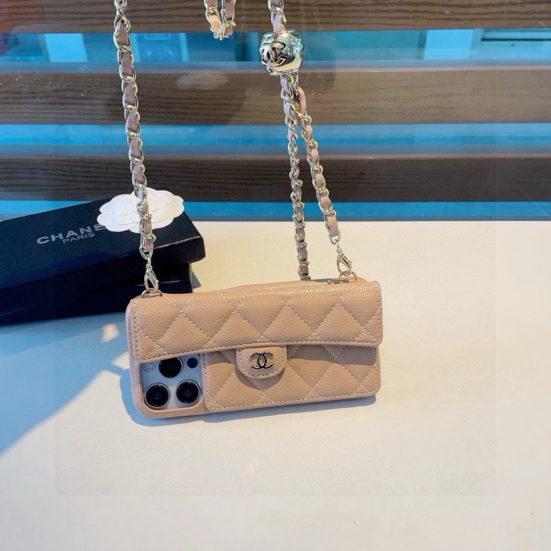 [TOP] CHANEL Phone Case - Khaki - 711 Luxury