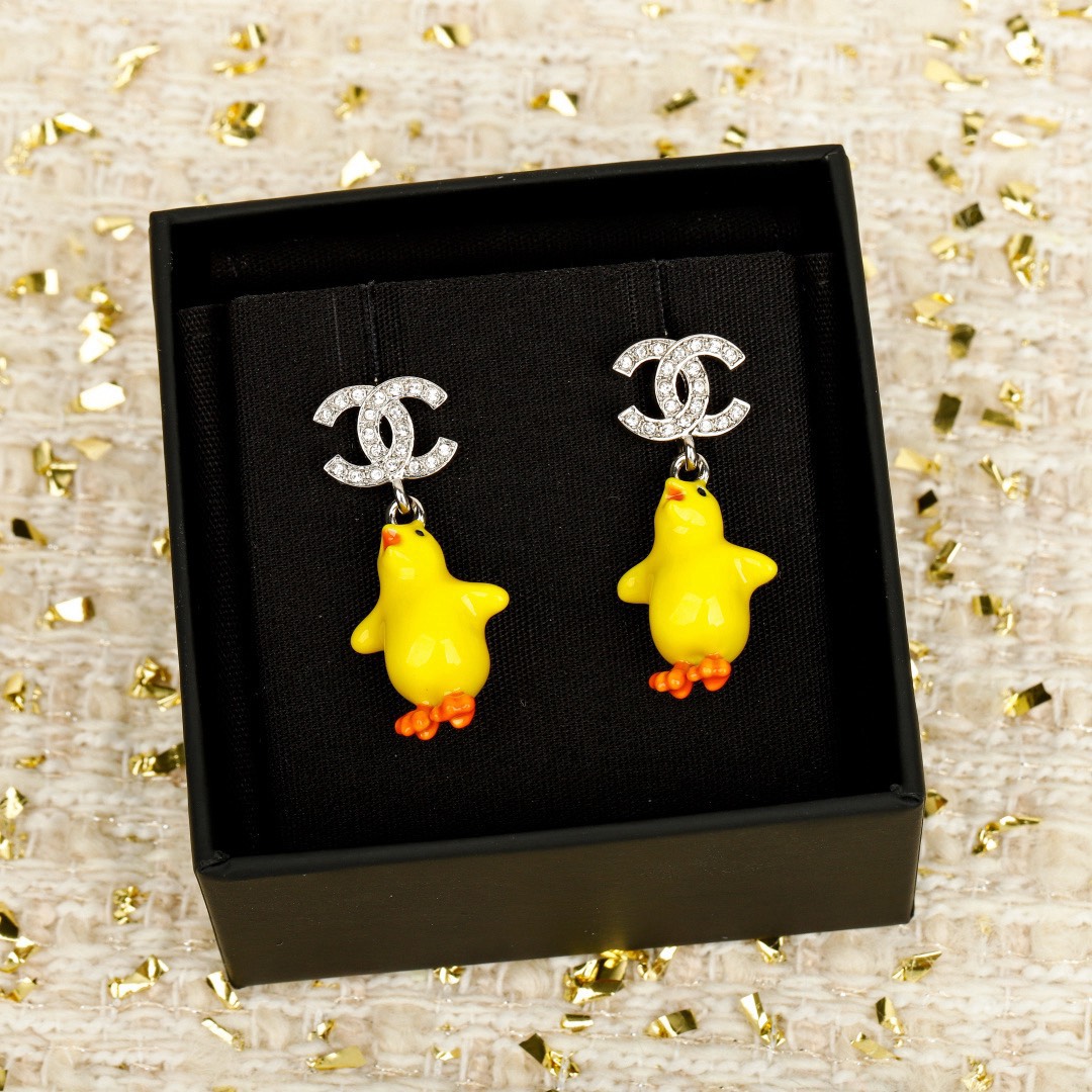 [TOP] CHANEL Earrings - Yellow