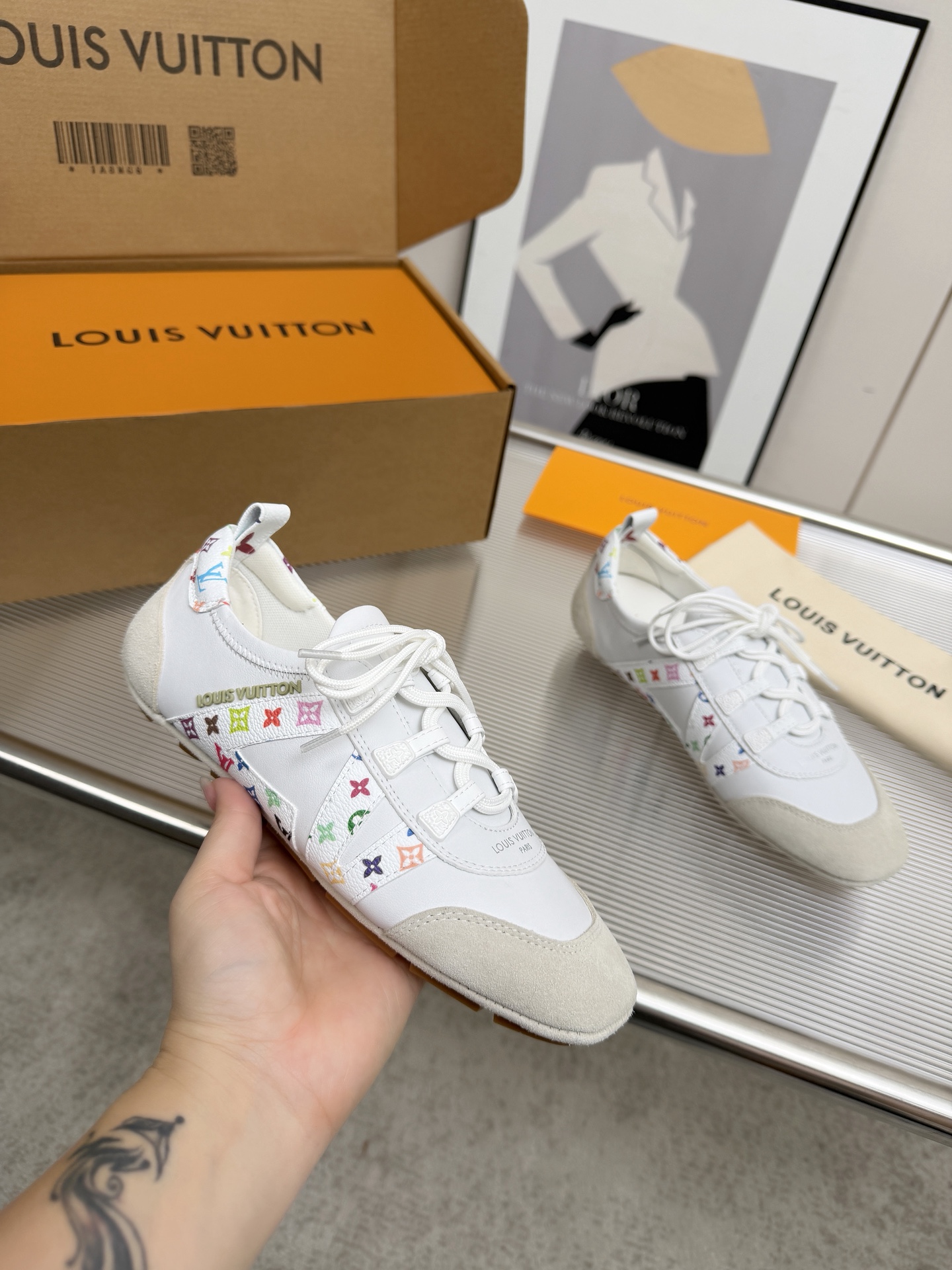 [TOP] Louis Vuitton LV Sneakerina Sneakers - White - 711 Luxury