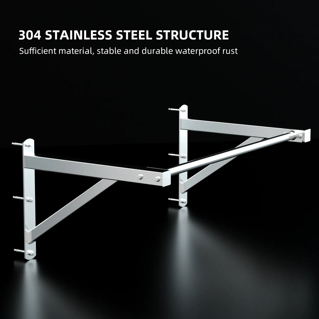 Stainless steel Wall Mounted pull up bar