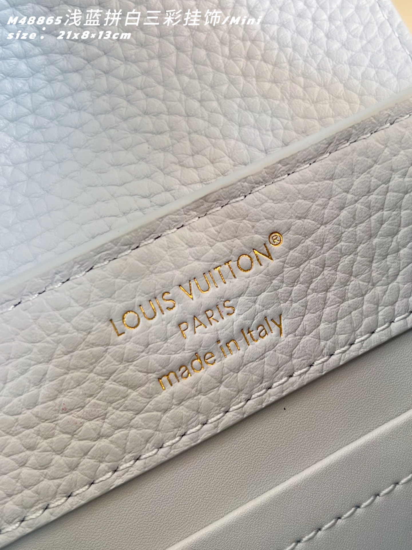 [TOP] Louis Vuitton LV Capucines Bag 21cm/27cm - Light Blue