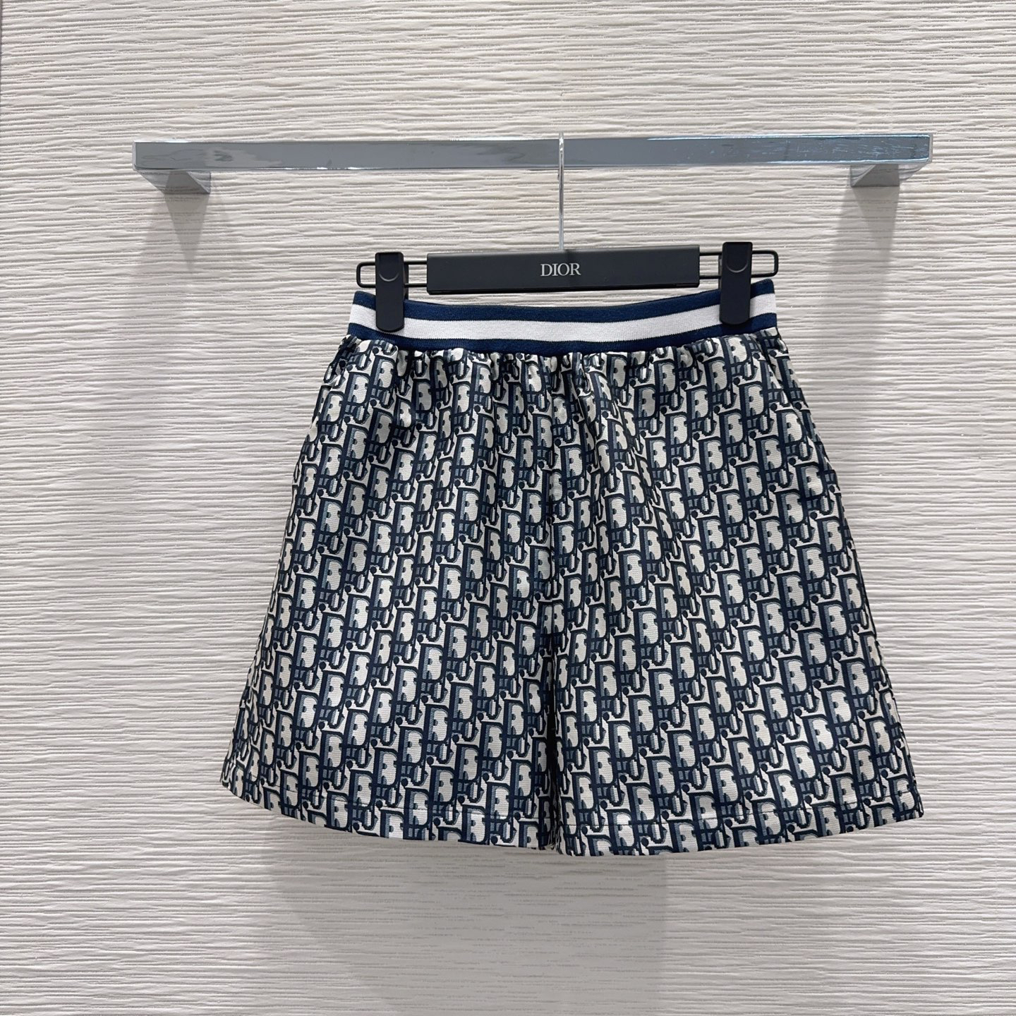 [TOP] Christian Dior T-shirt + Shorts Set - White/Navy Blue