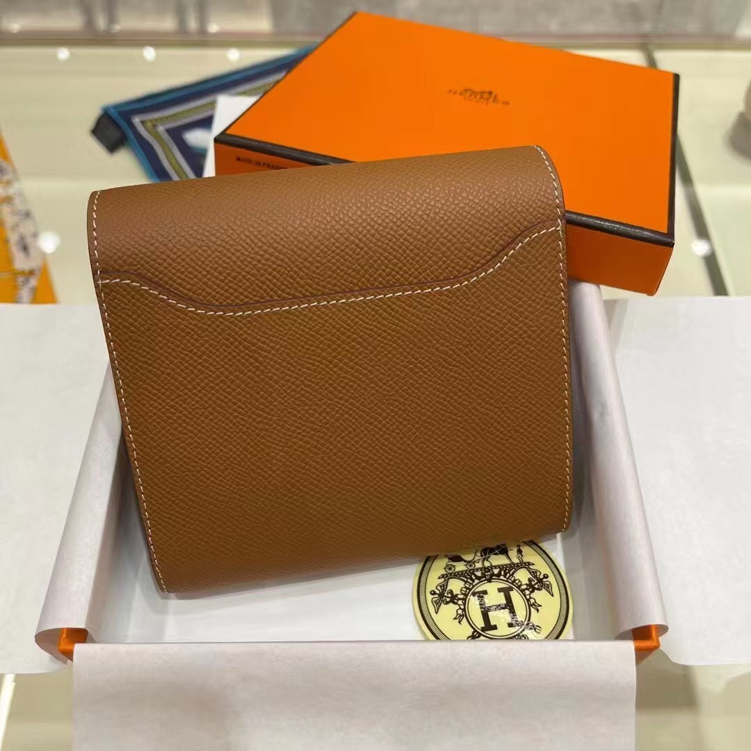 [TOP] HERMES Constance Short Wallet  Epsom - Gold - GHW&SHW - 711 Luxury