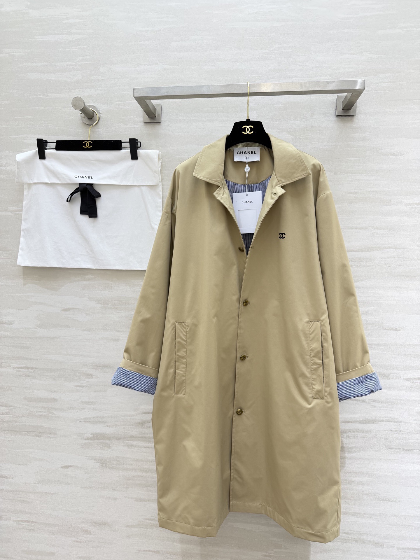 [TOP] CHANEL Trench Coat - Khaki - 711 Luxury