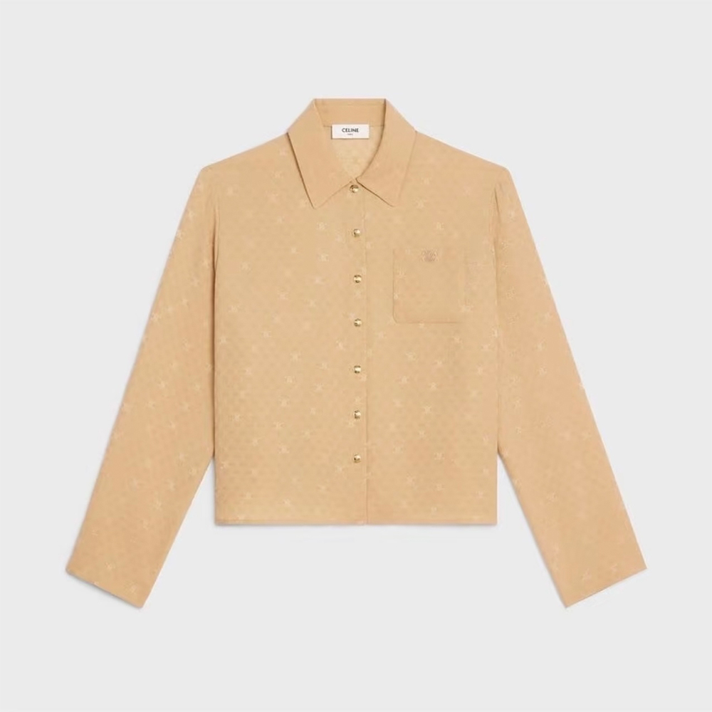 Celine Clothing Celine Silk Jacquard Shirt #379249 | Nigo Office