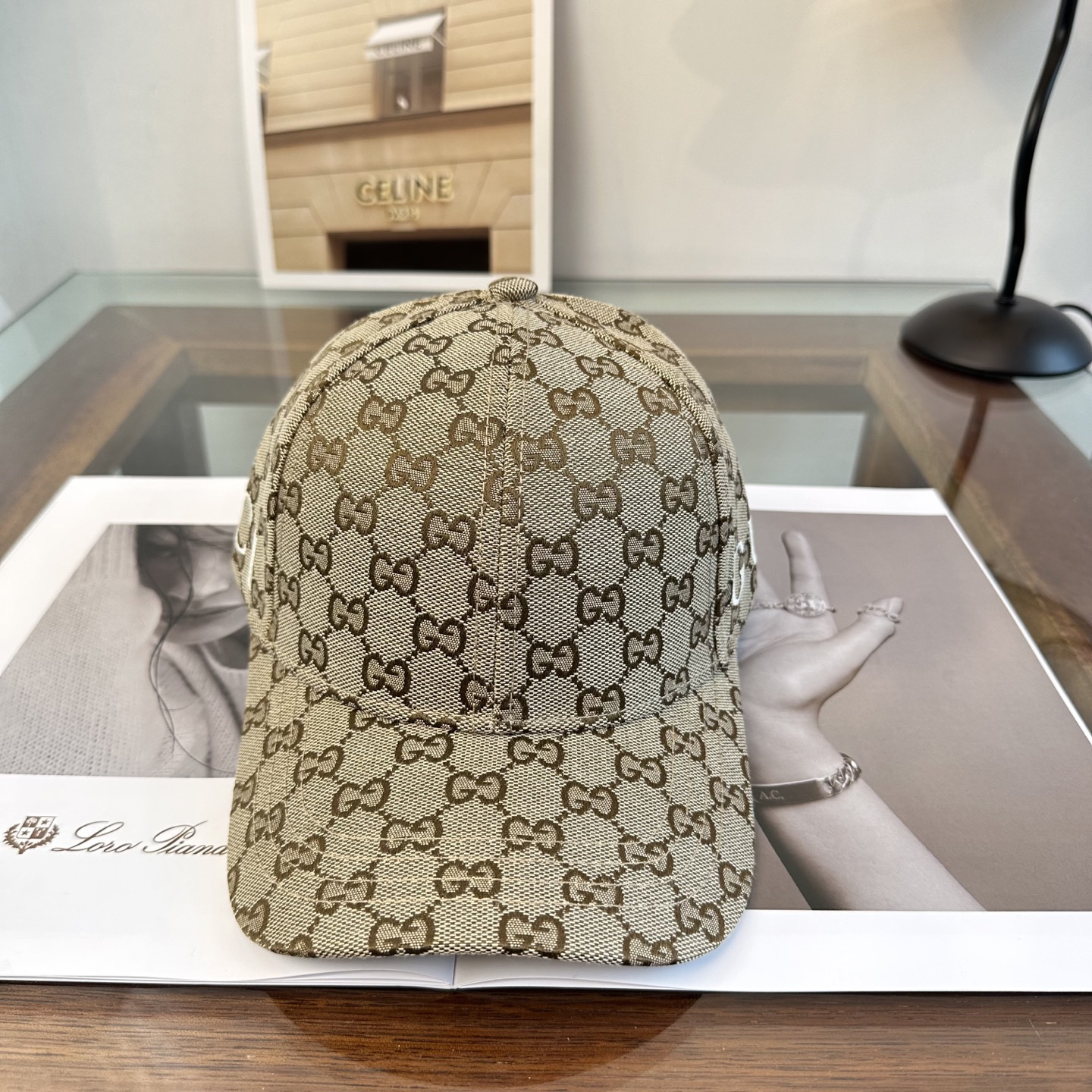 [TOP] GUCCI Baseball Hat - Brown - 711 Luxury
