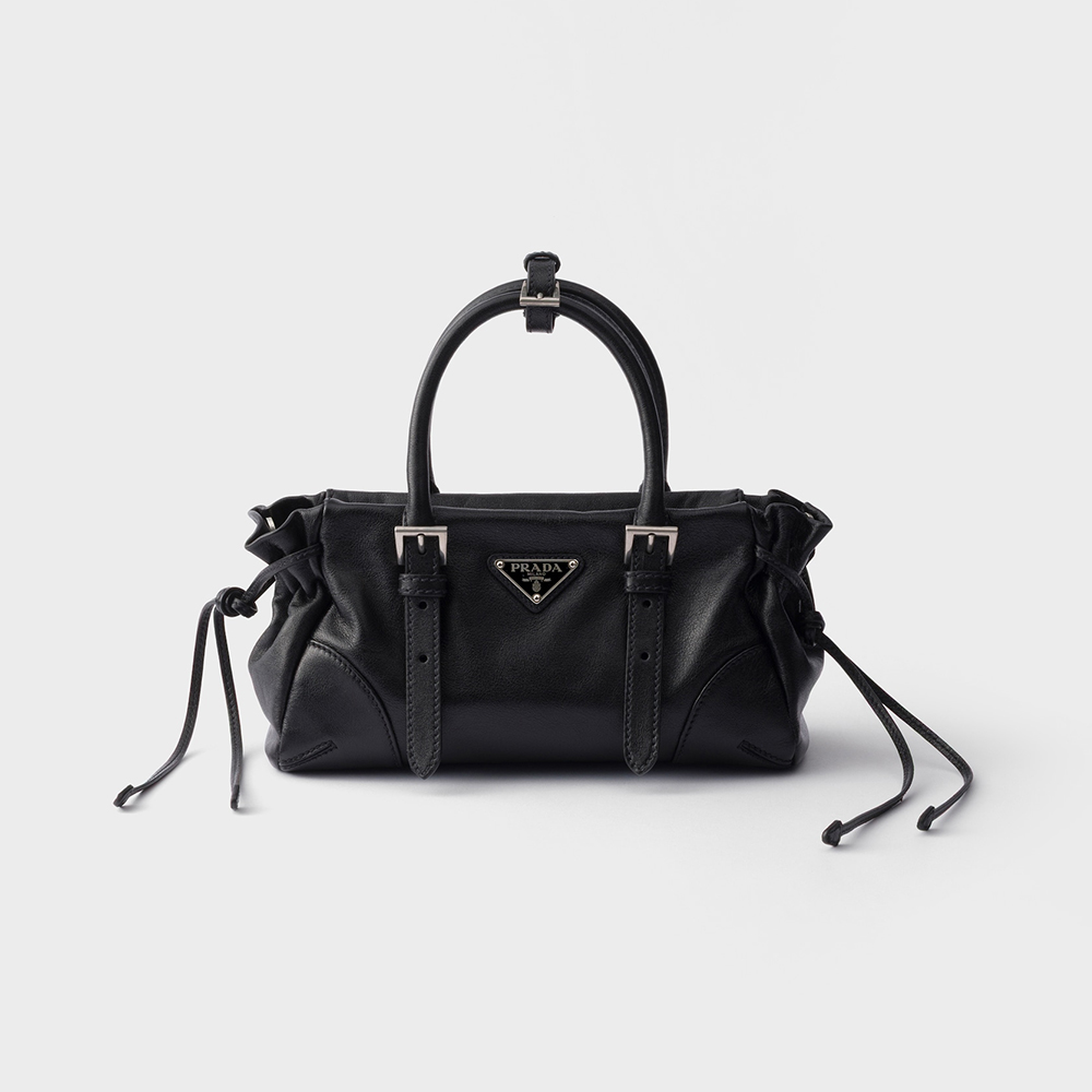 Prada black Bag PRADA Black Prada Bonnie Small Leather Bag #386585 | Nigo Office