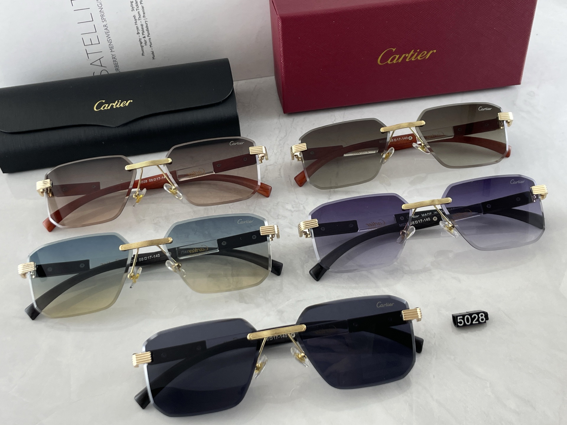 [TOP] Cartier Sunglasses - 5 Colors - 711 Luxury