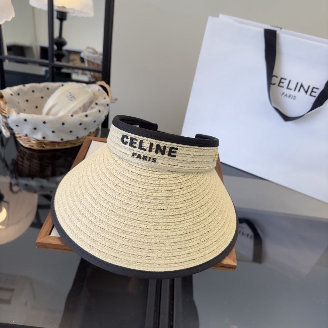 [TOP] CELINE  Open-brim Hat - Beige - 711 Luxury