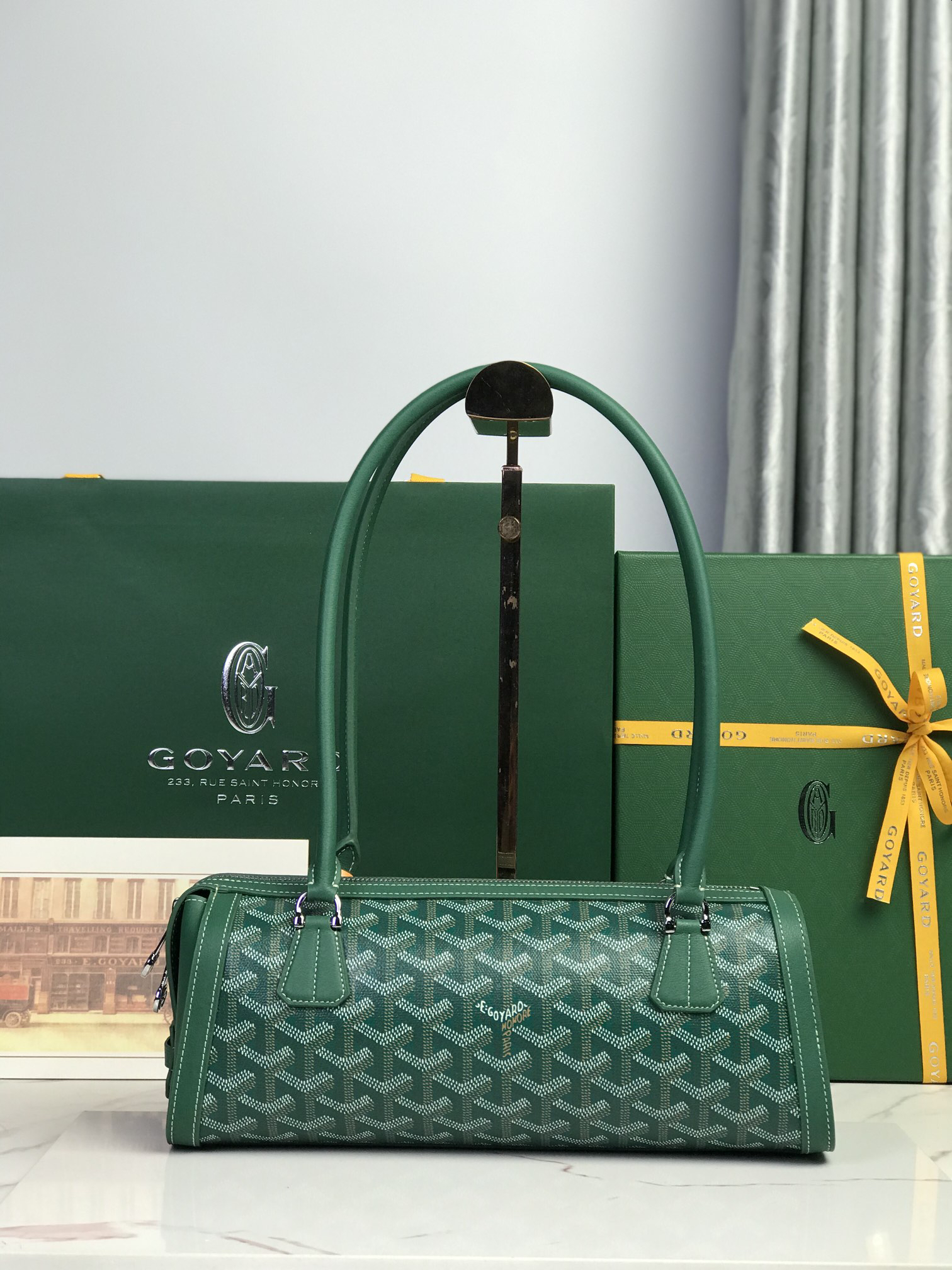 [TOP] Goyard BONBONNIERE Bag 30x10.5x12cm - Green - 711 Luxury