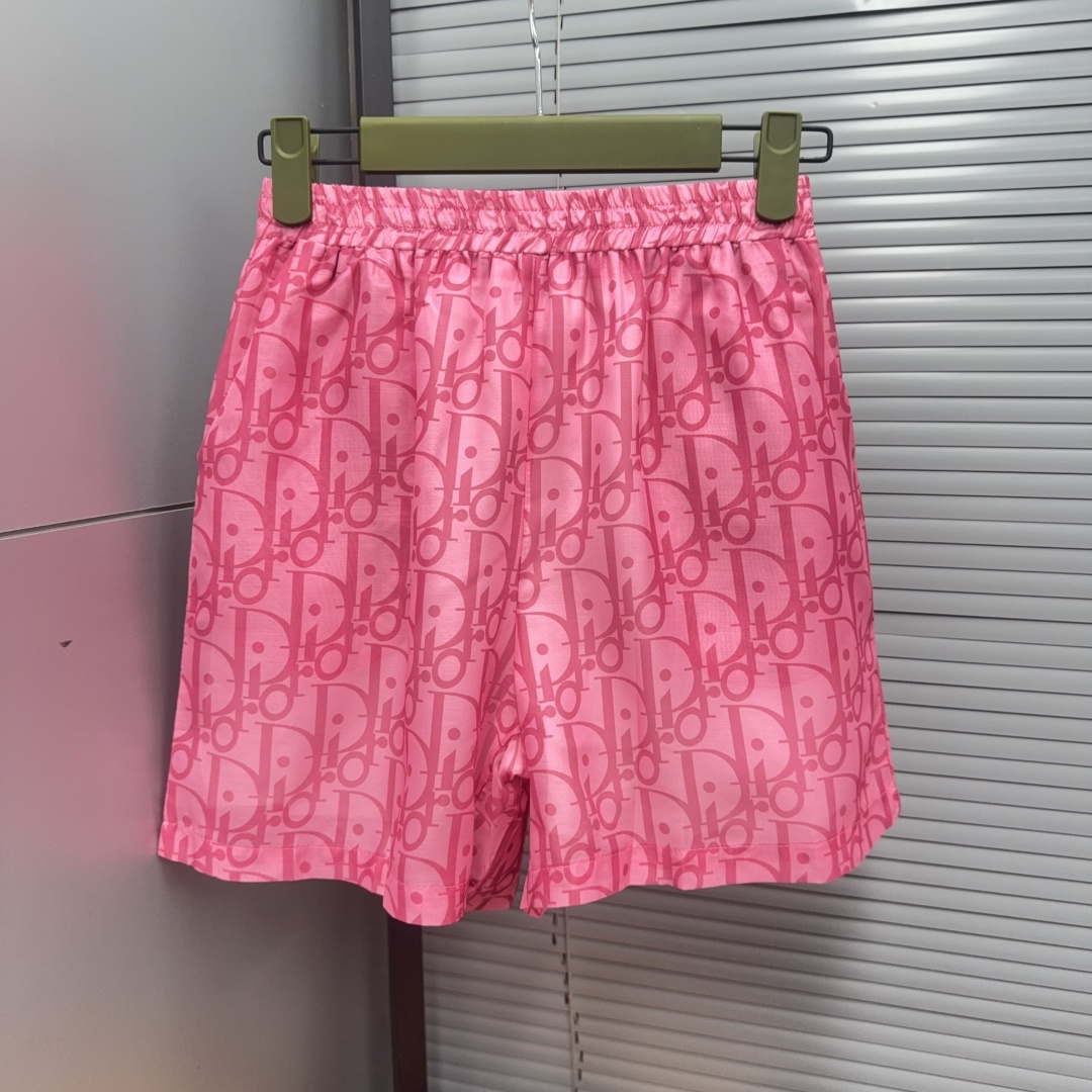[TOP] Christian Dior  Shirt + Shorts Suit - Pink